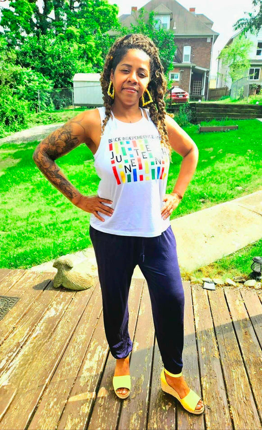 Black Independence Day String Tank
