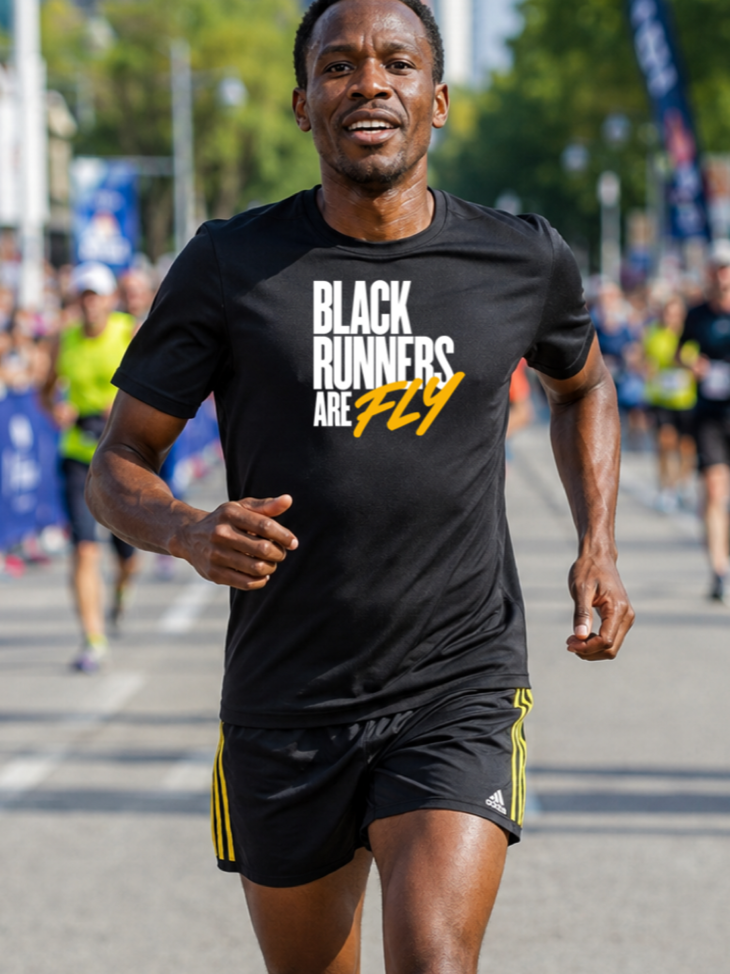 Men’s Black Runners Are Fly Performance Tee