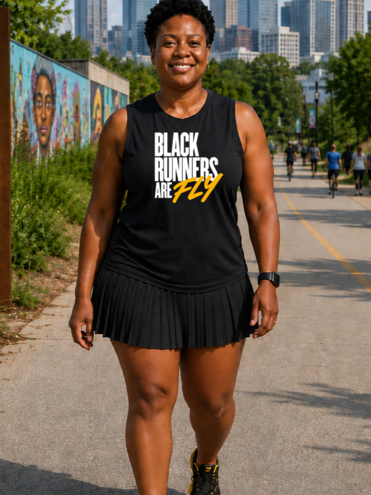 Black Runners Are Fly Muscle Tank