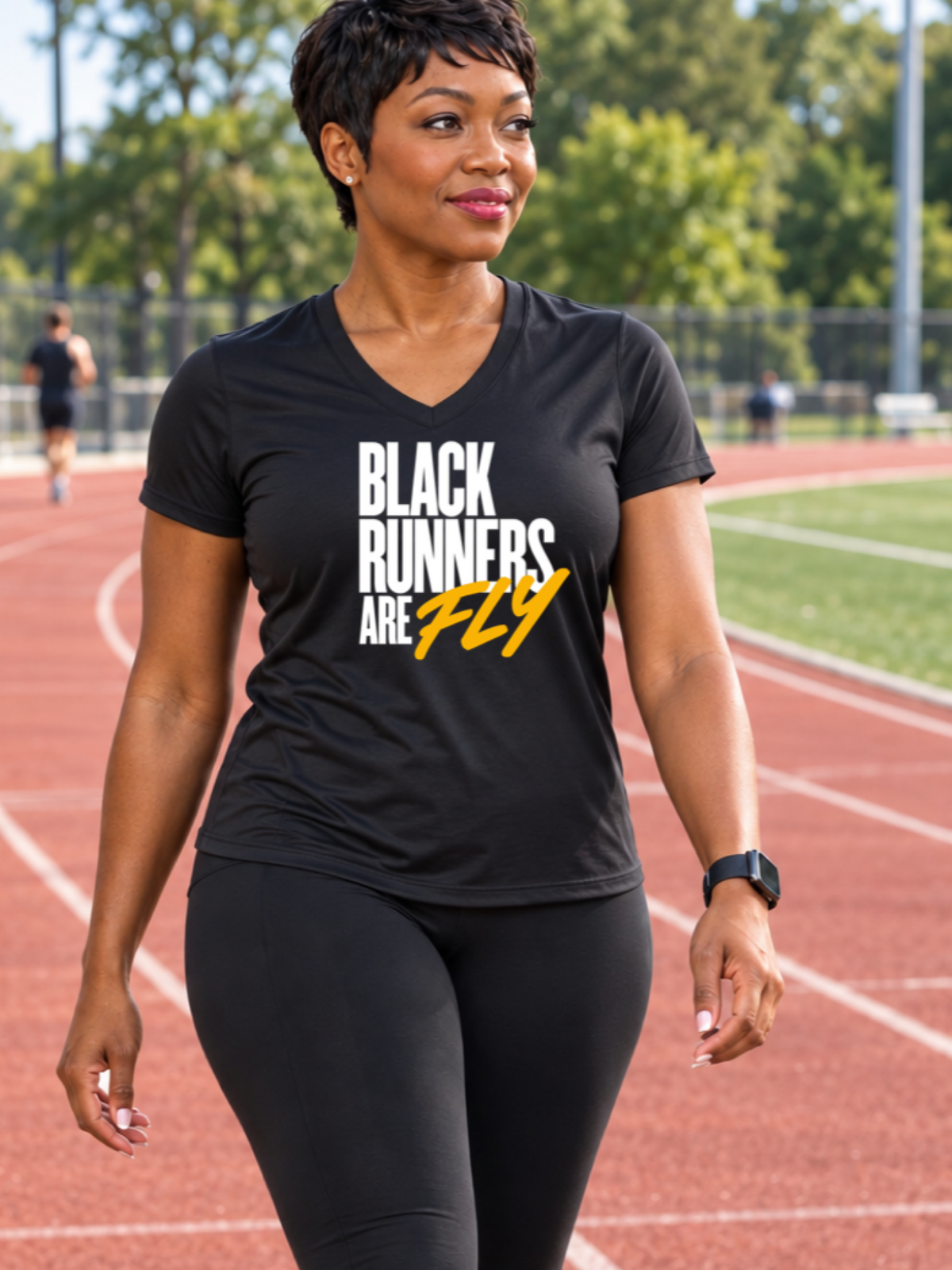 Black Runners Are Fly Performance Tee
