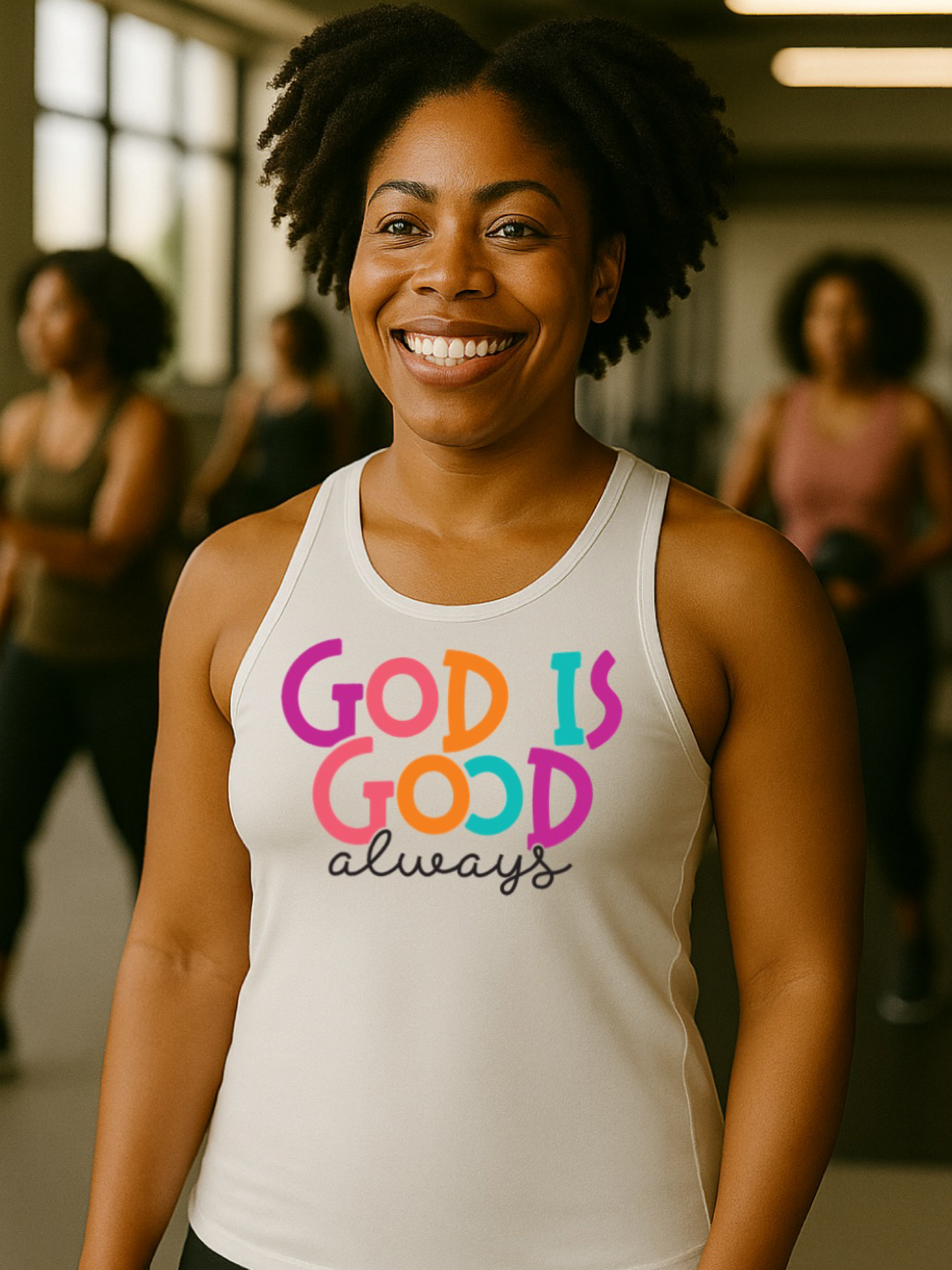 God is Good Always Racerback Tank