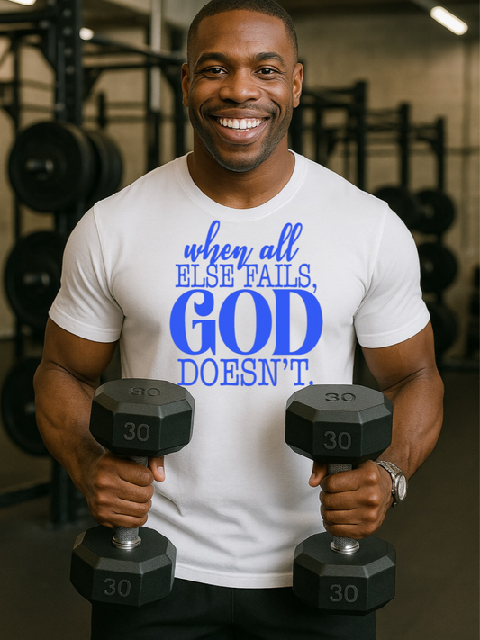 Men's God Doesn't Fail Performance T-shirt