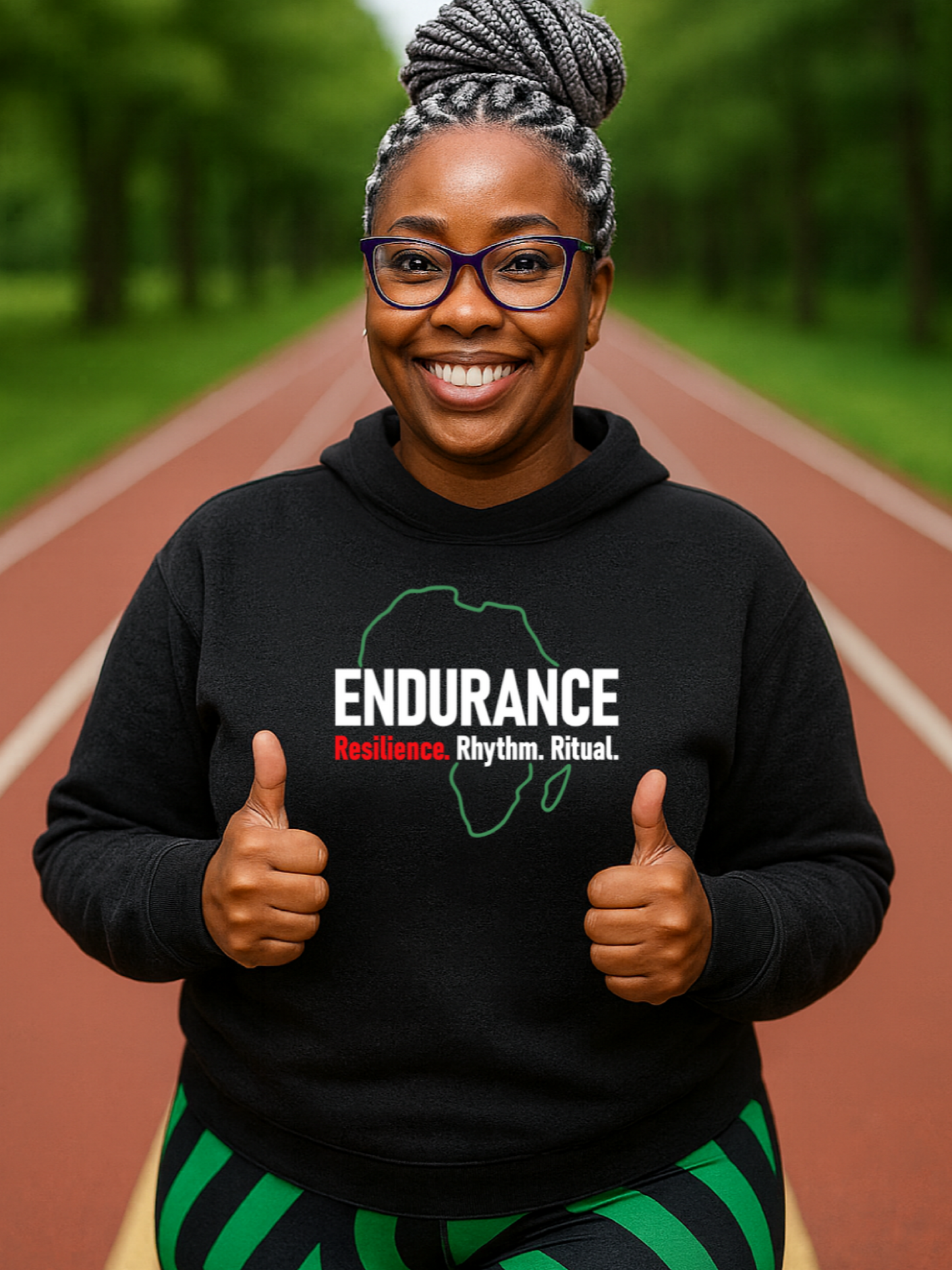 Endurance - Resilience. Rhythm. Ritual. Unisex Hoodie – Natural & Fit ...