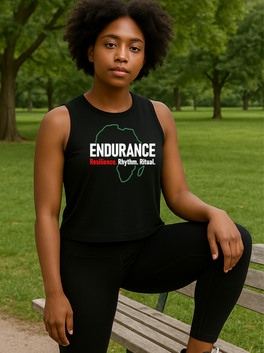 Endurance - Resilience. Rhythm. Ritual.  Crop Tank