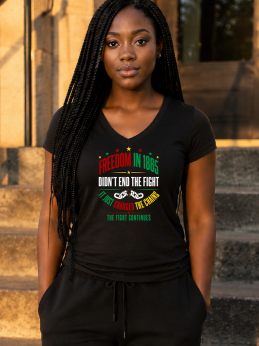 Changed the Chains Tri- Blend V-Neck T-Shirt