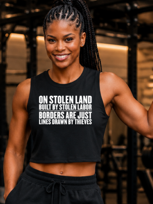 On Stolen Land Crop Tank