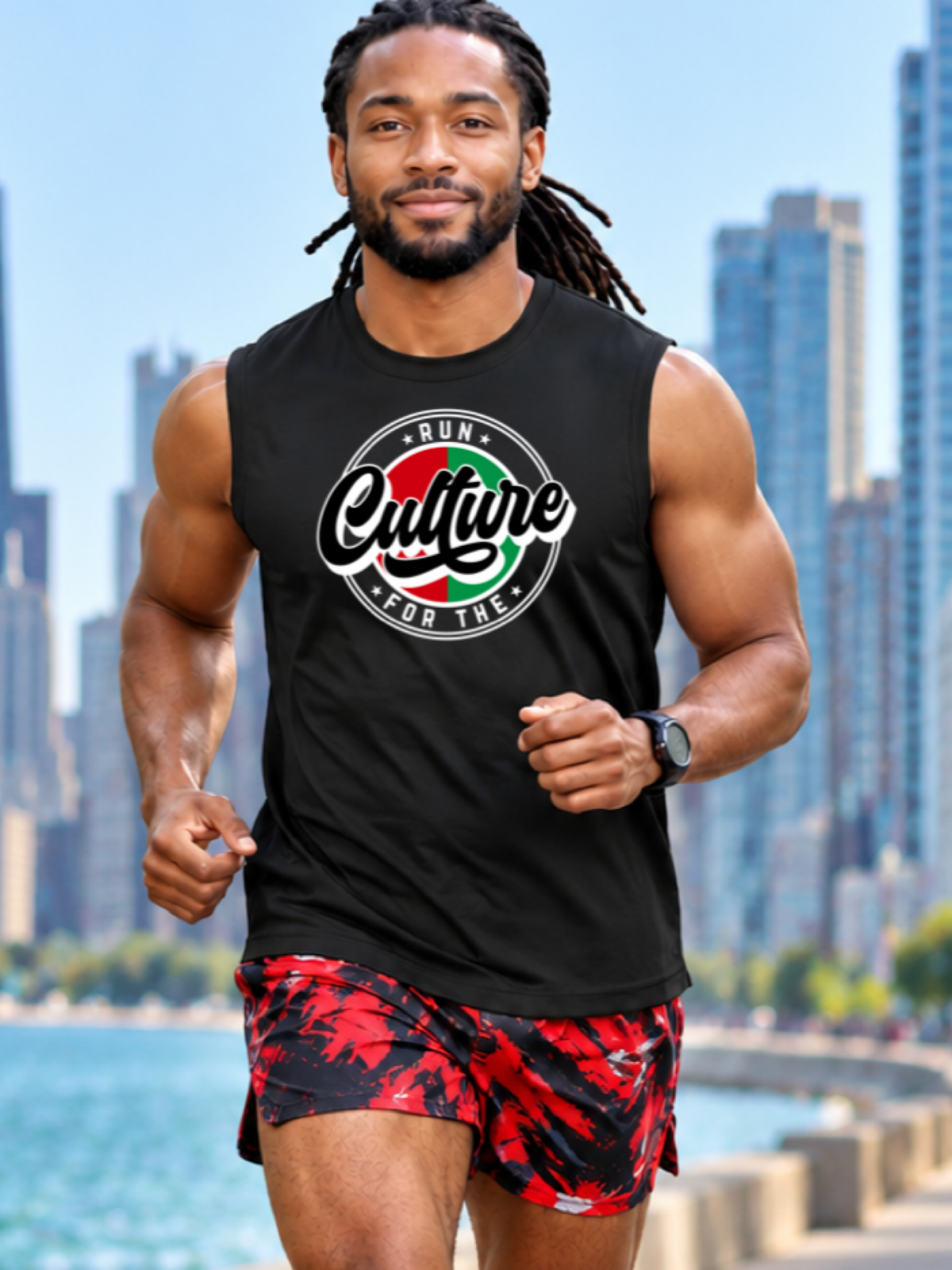Men’s Run For The Culture Muscle Tank