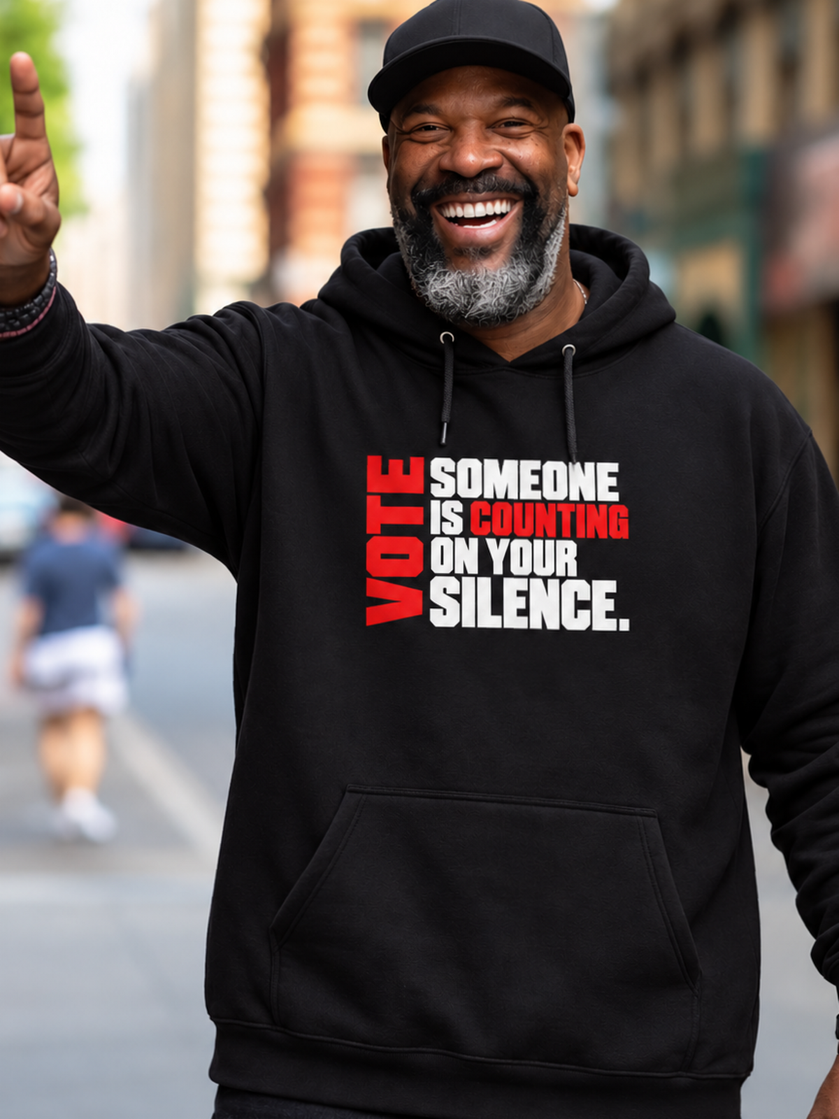Men's Someone is Counting on Your Silence, Vote  Hoodie