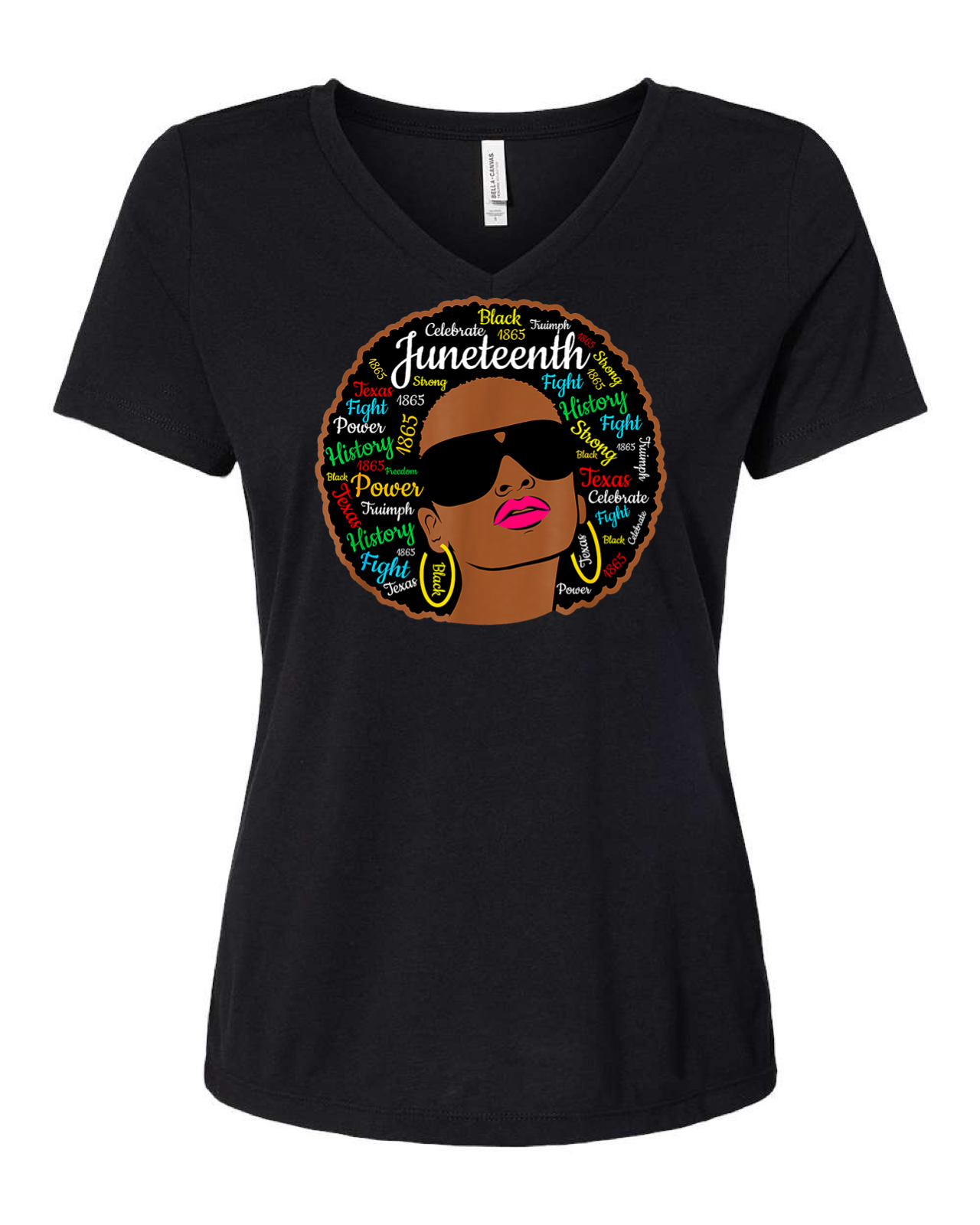 Juneteenth Afro shirt for Black Women