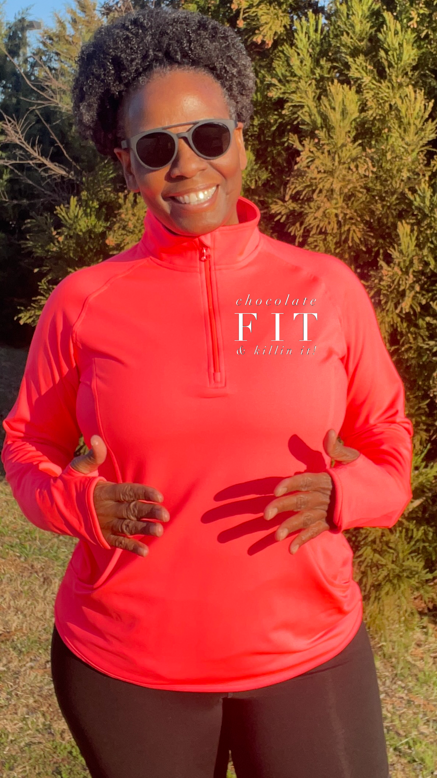 Chocolate Fit & Killin It 1/4 Zip Performance Pullover