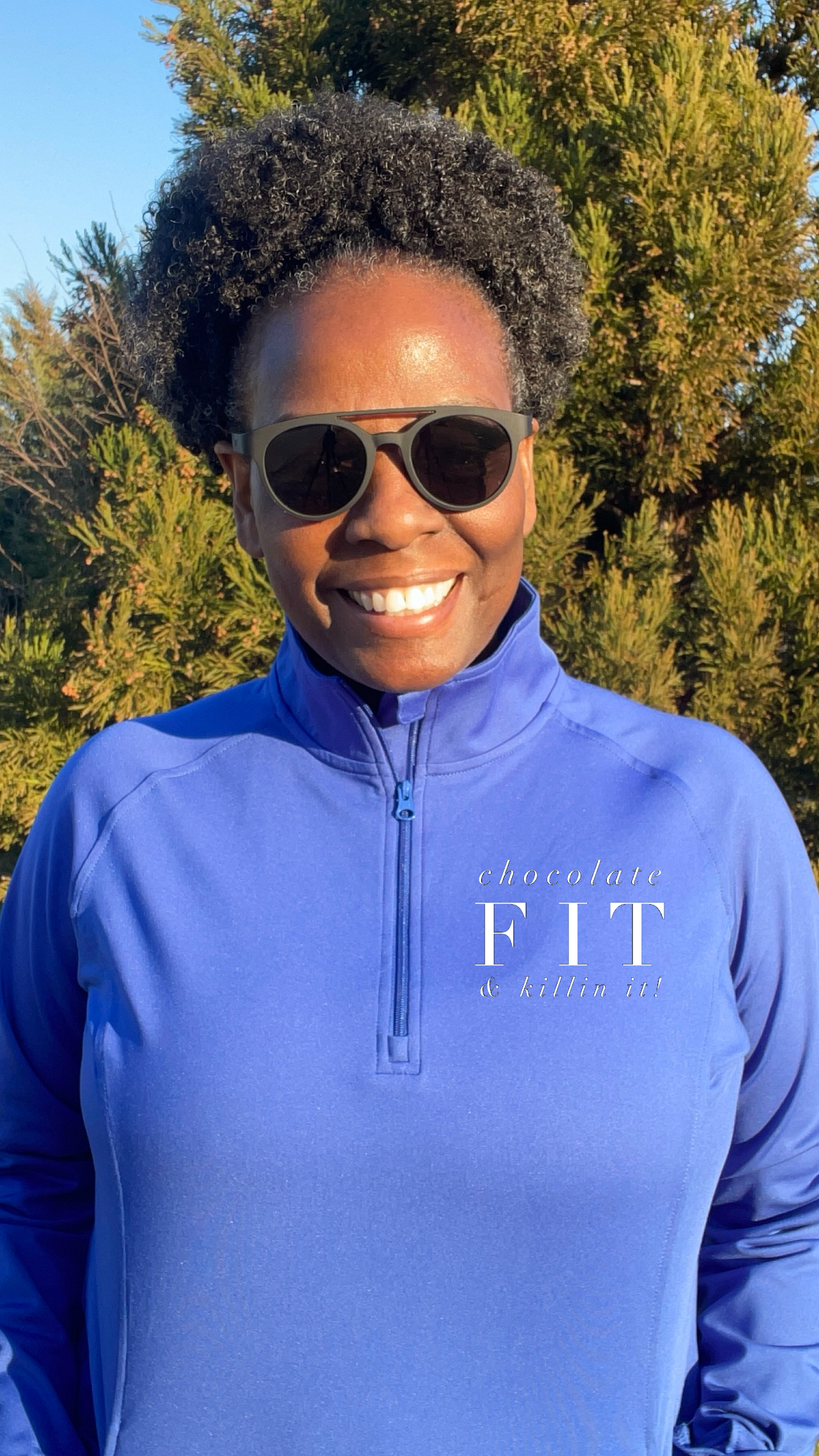 Chocolate Fit & Killin It 1/4 Zip Performance Pullover