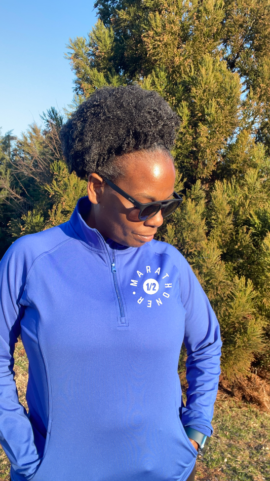 Half Marathoner  1/4 Zip Performance Pullover
