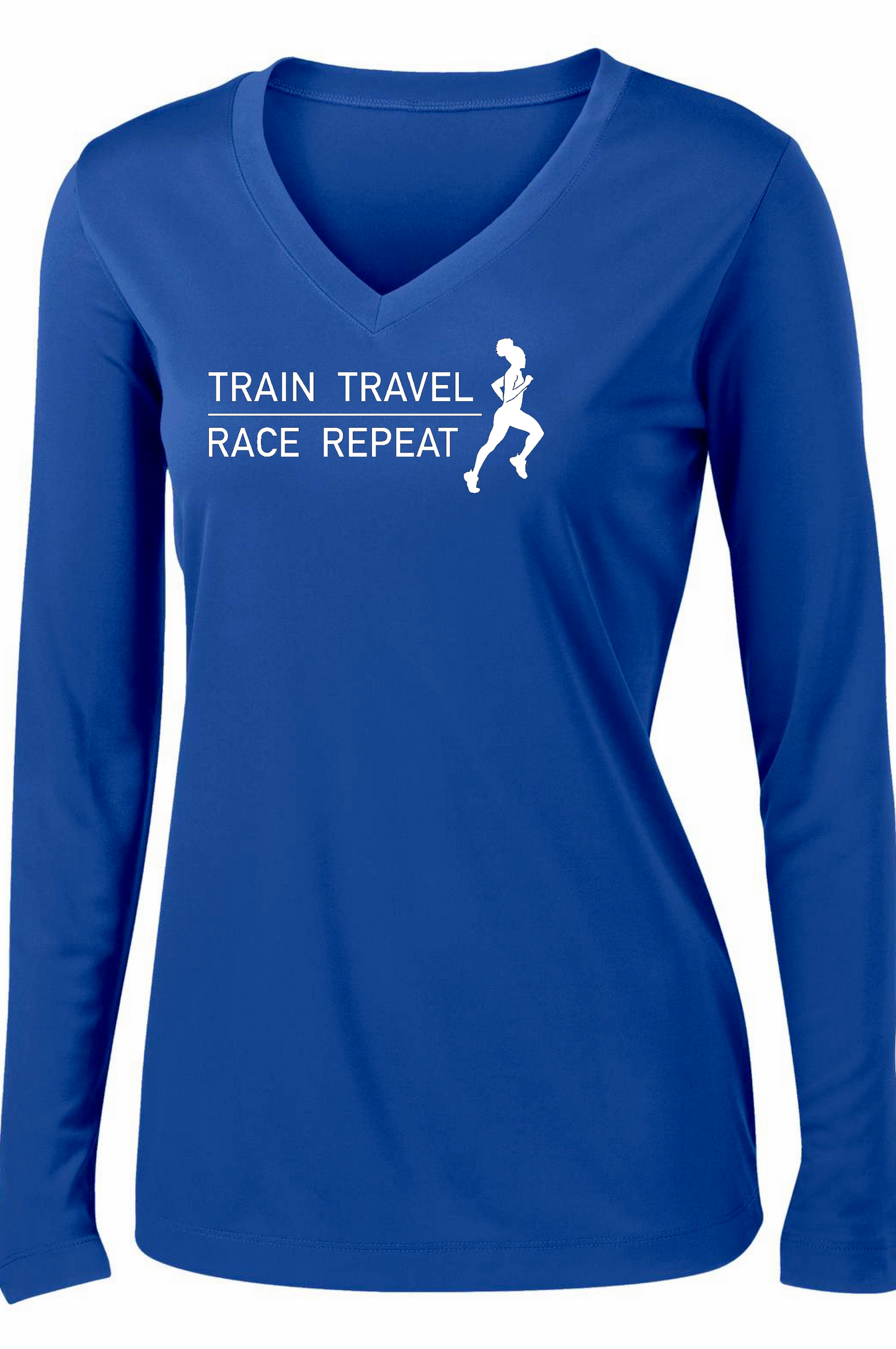 Train Travel Race Repeat Long Sleeve T-shirt