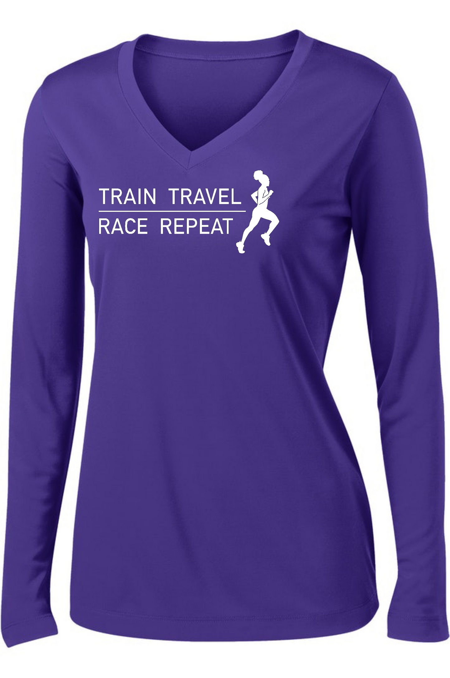 Train Travel Race Repeat Long Sleeve T-shirt