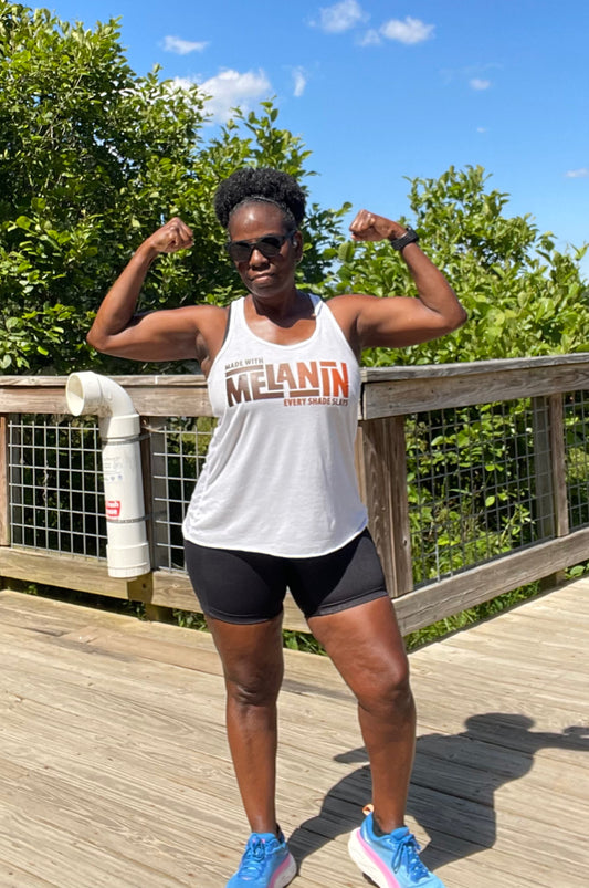 Melanin - All Shades Slay Racerback Tank Top