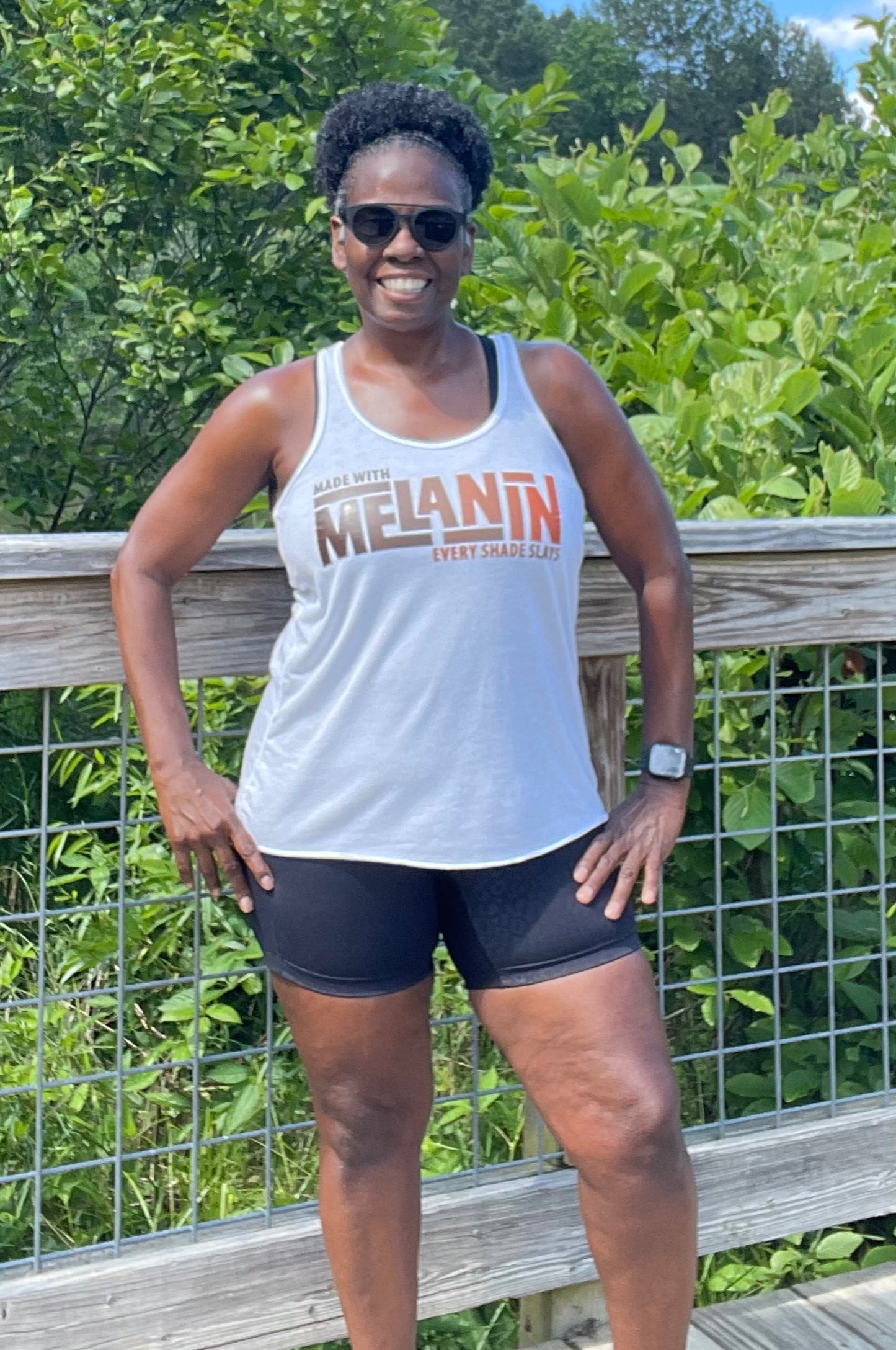 Melanin - All Shades Slay Racerback Tank Top