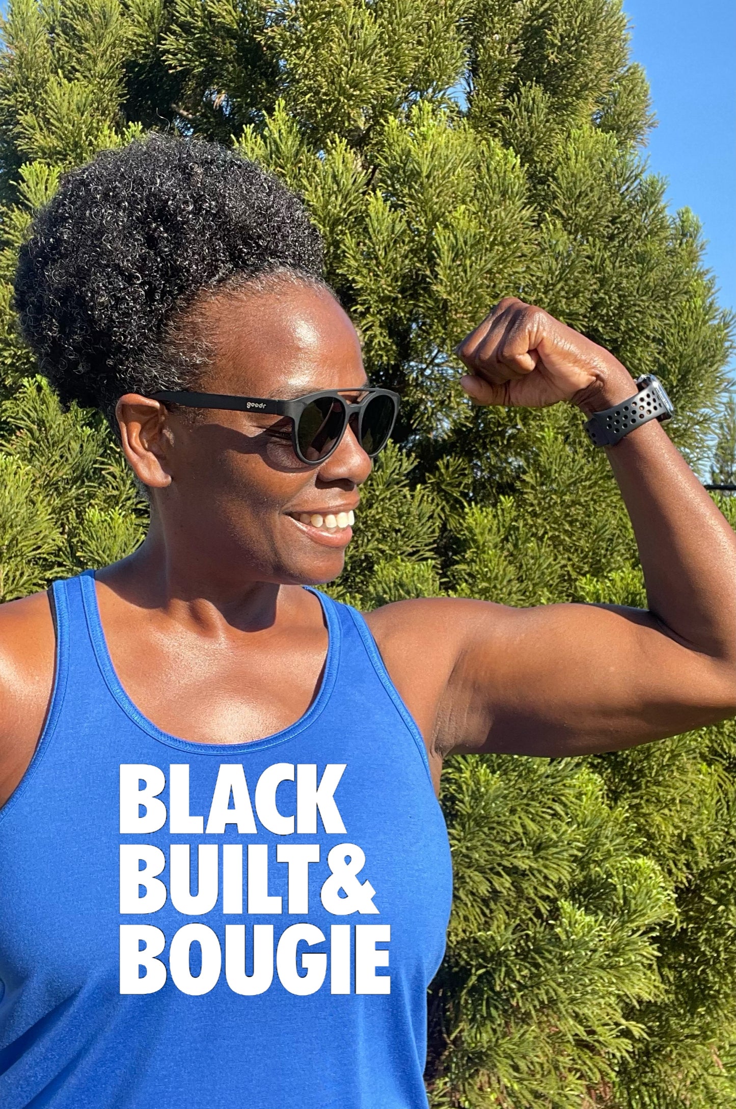 Black Built Bougie Racerback Tank Top