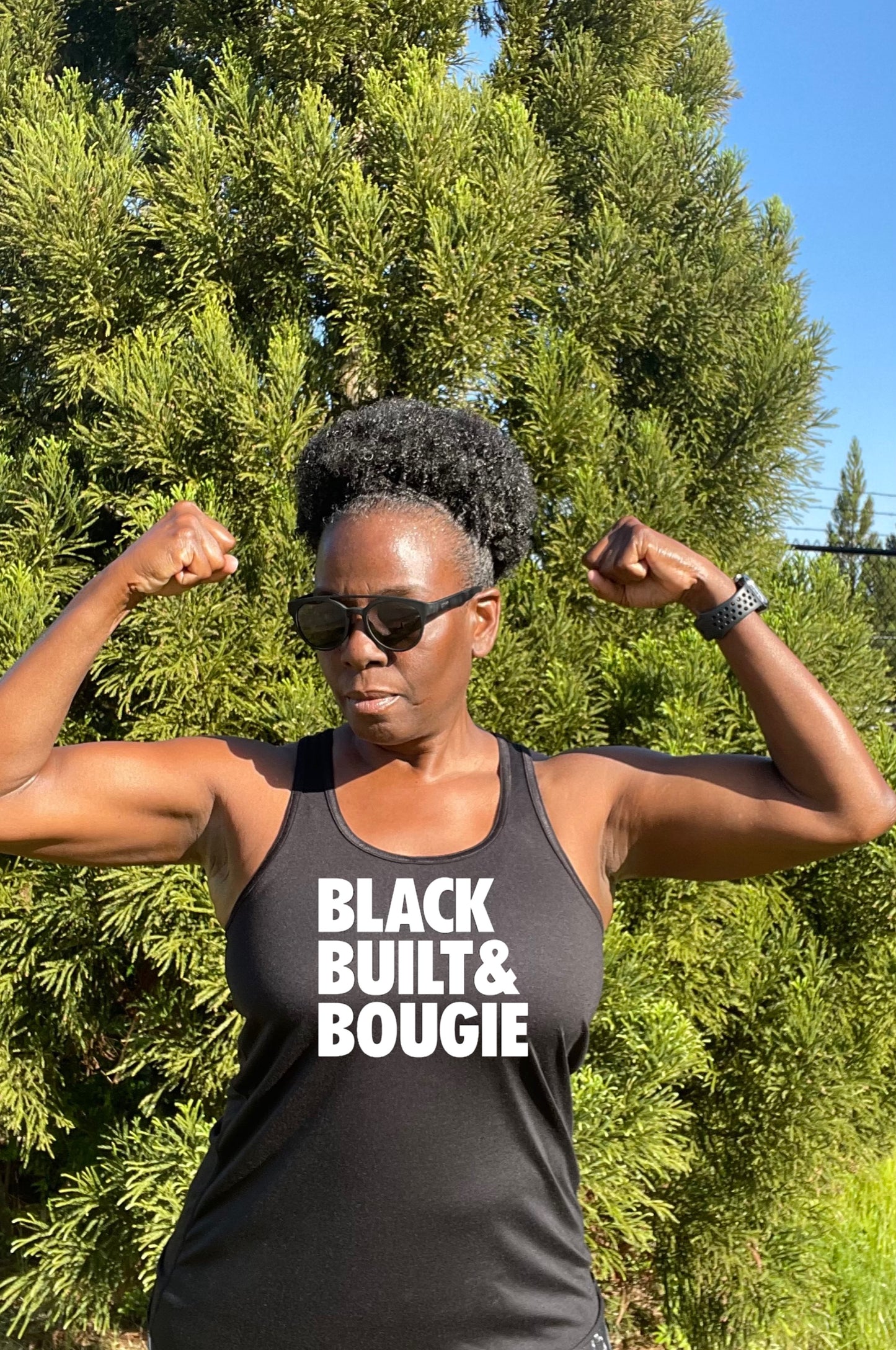 Black Built Bougie Racerback Tank Top