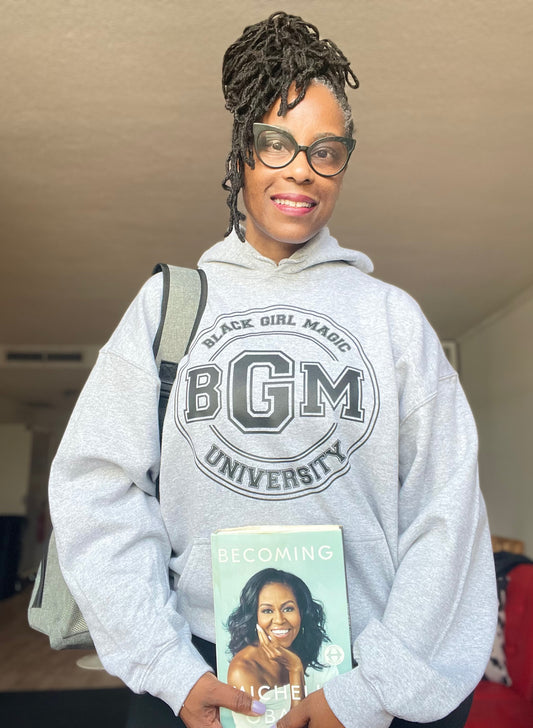 Gray Black Girl Magic Hoodie 