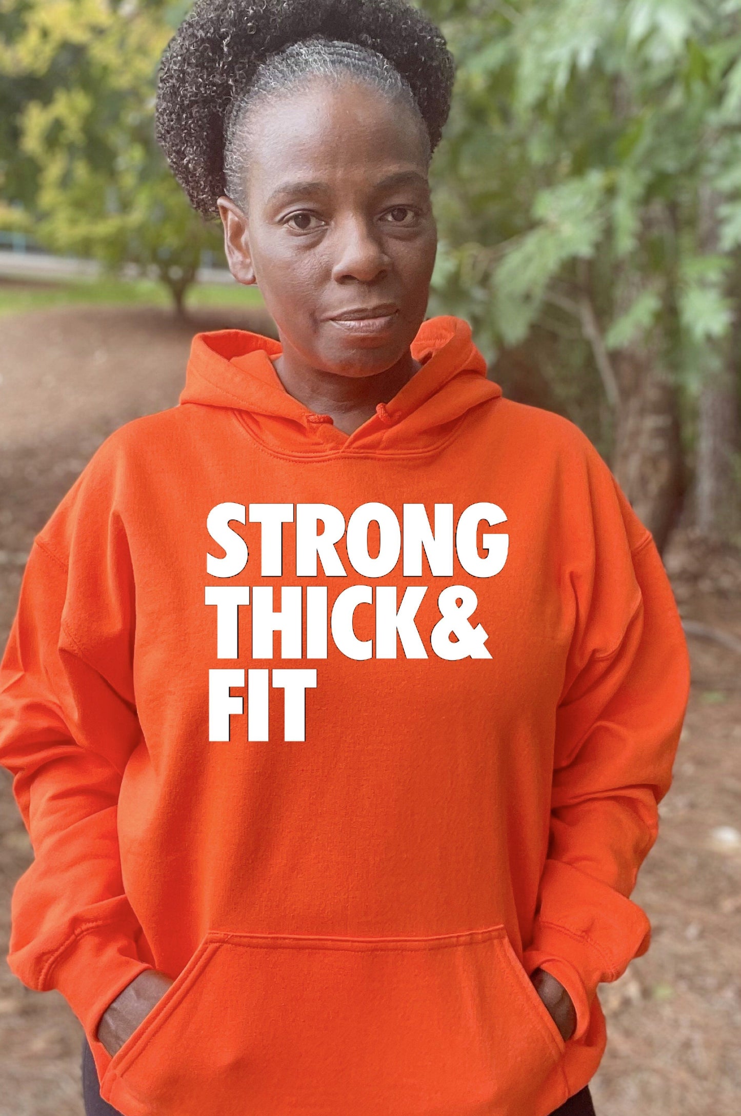 Strong Thick Fit Bright Colors Hoodie Hoodie Gildan S Orange 