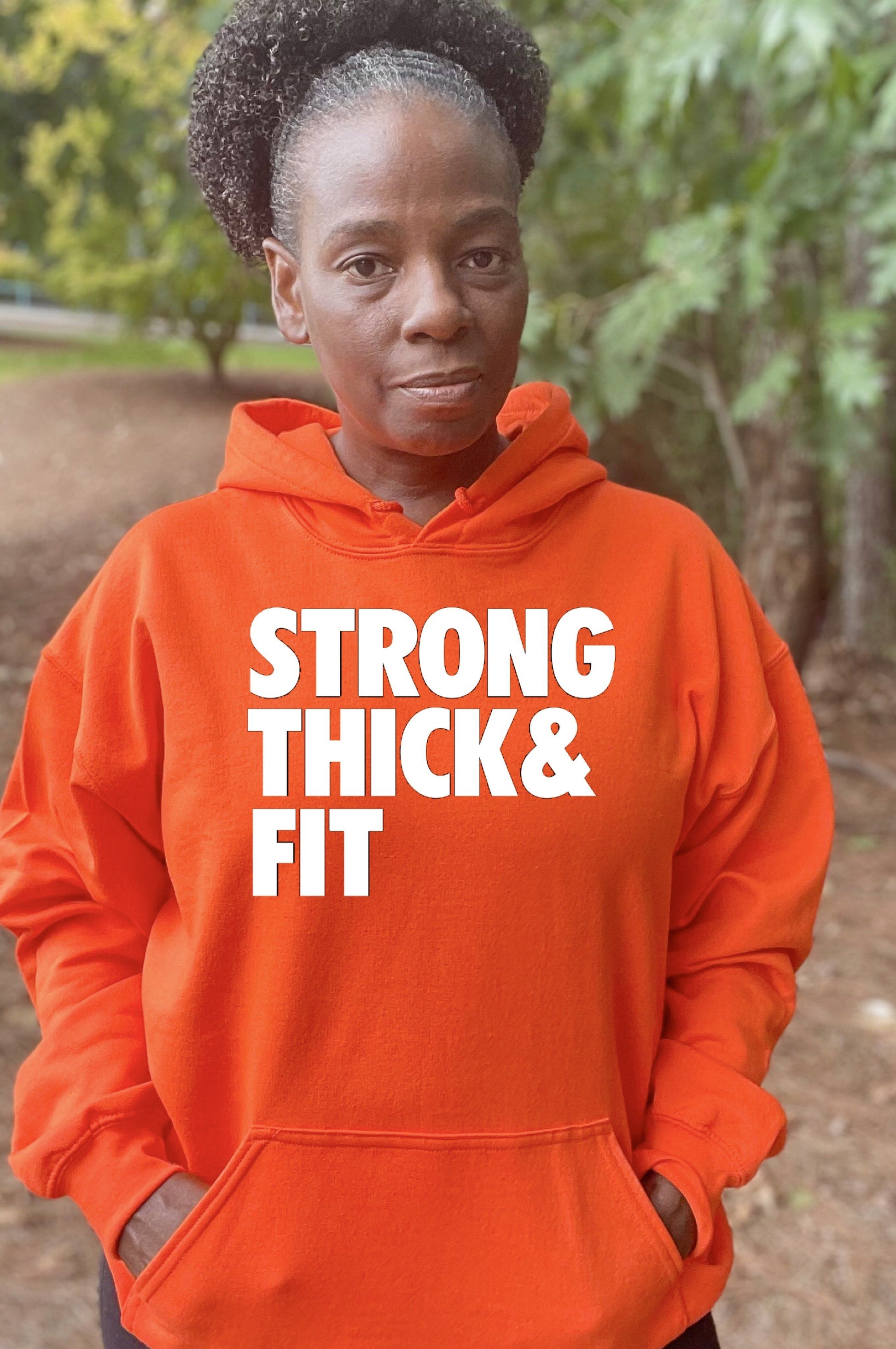 Strong Thick Fit Bright Colors Hoodie Hoodie Gildan S Orange 