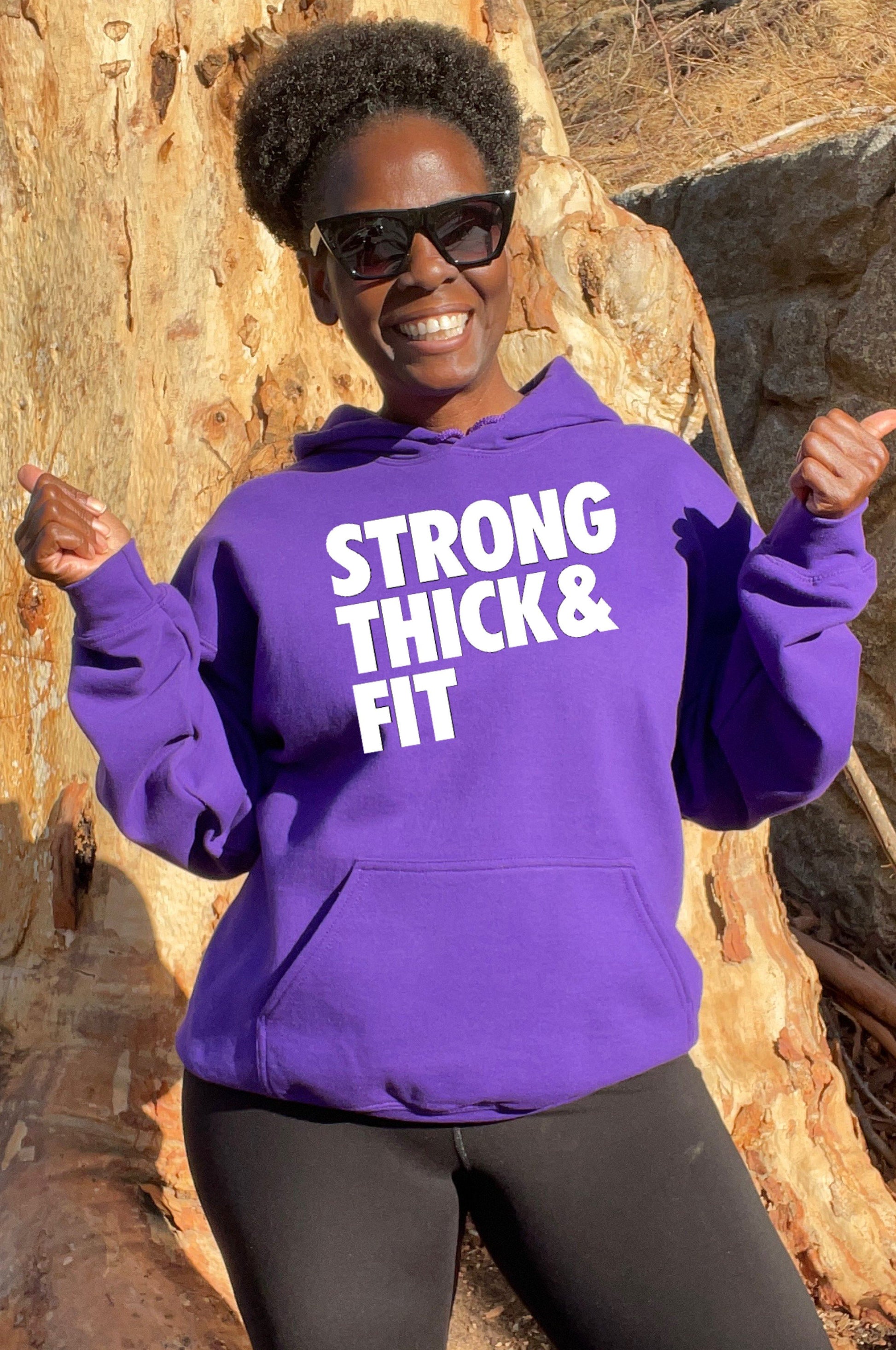 Strong Thick Fit Bright Colors Hoodie Hoodie Gildan S Purple 