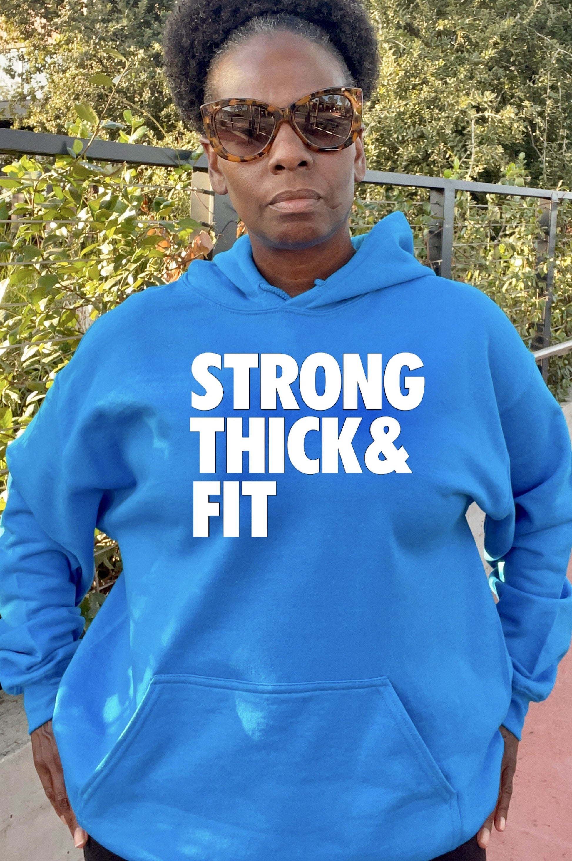Strong Thick Fit Bright Colors Hoodie Hoodie Gildan S Saphire 