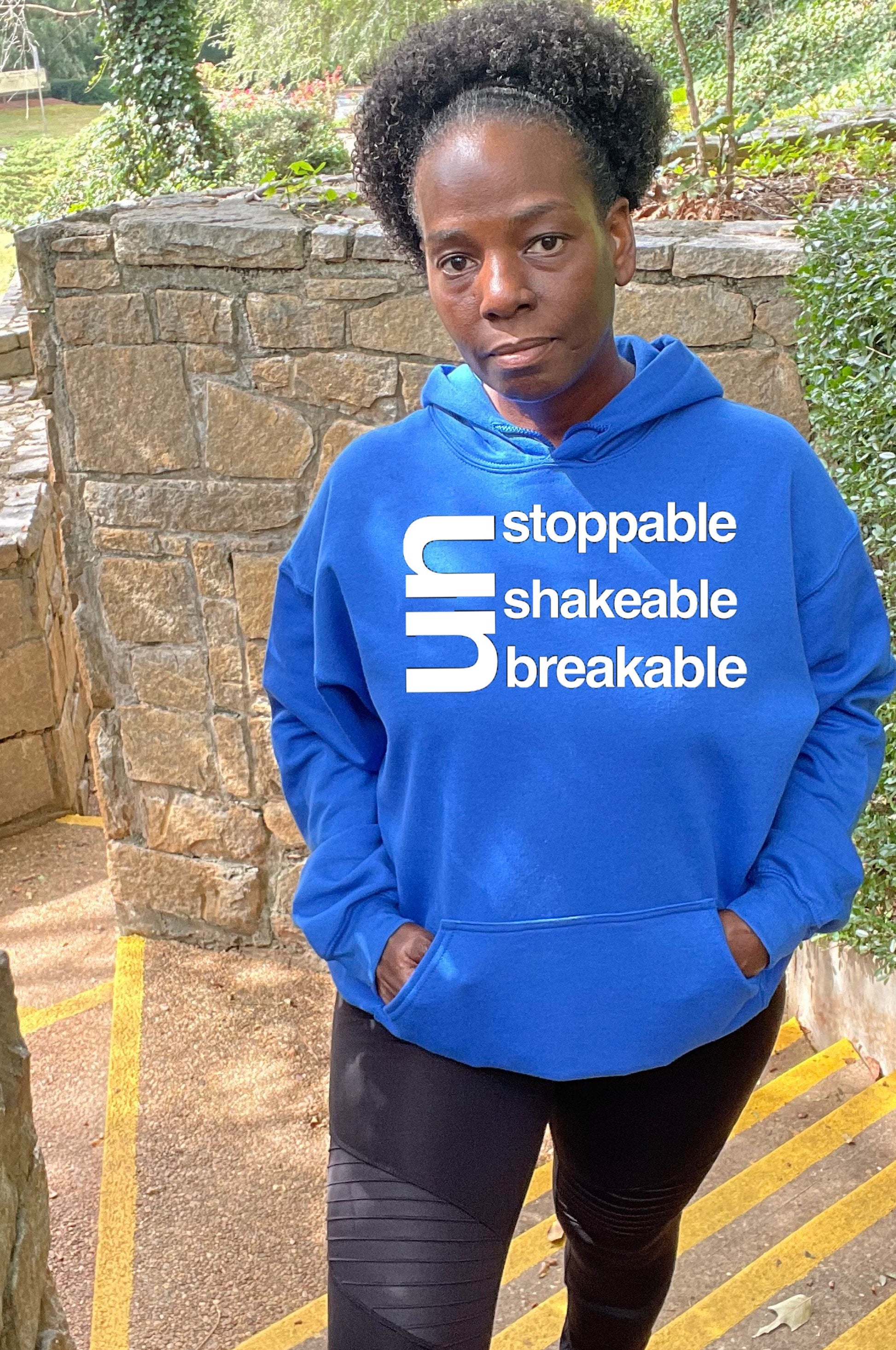 Unstoppable Unshakeable Unbreakable Bright Colors Hoodie Hoodie Gildan S Royal Blue 