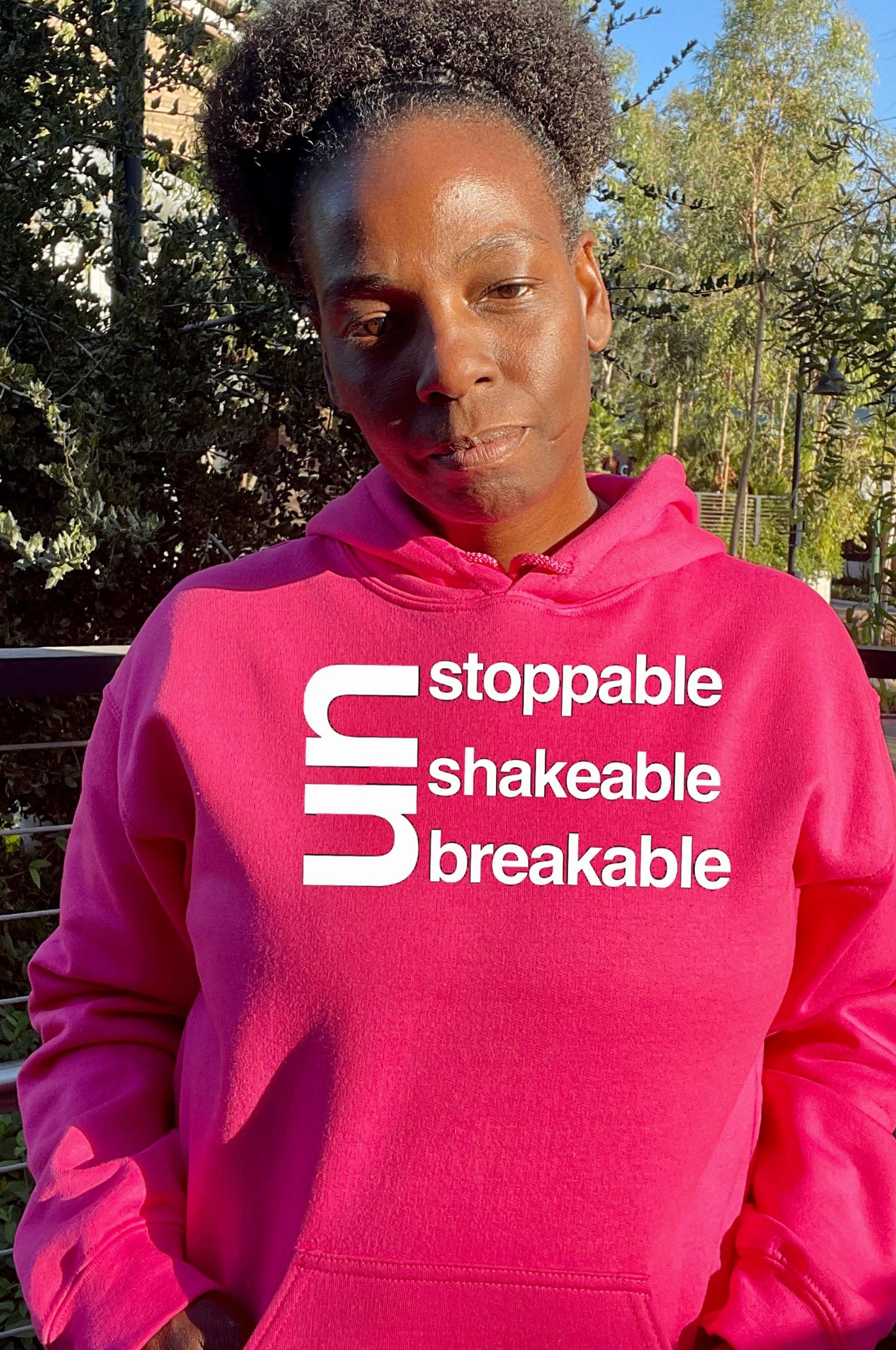 Unstoppable Unshakeable Unbreakable Bright Colors Hoodie Hoodie Gildan S Berry 