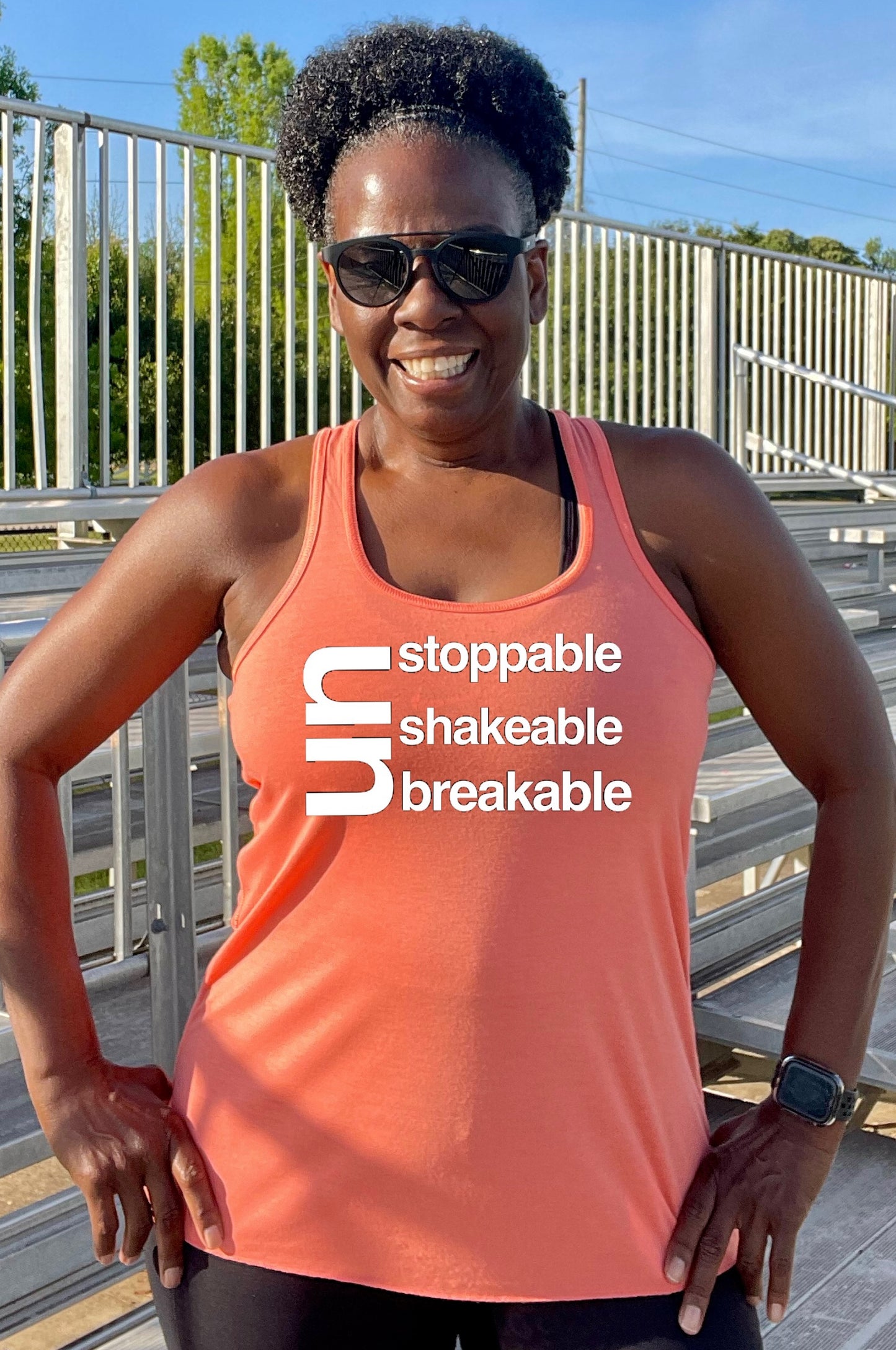 Unstoppable Unbreakable Unshakeable Racerback Tank Top