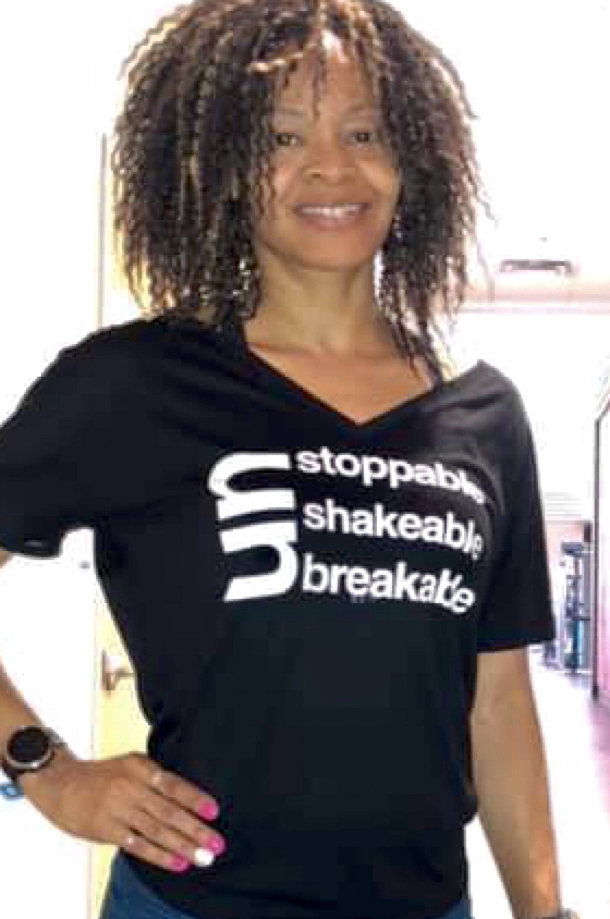 Un Stoppable - Shakable - Breakable Women's T-shirt T shirt Bella Canva 