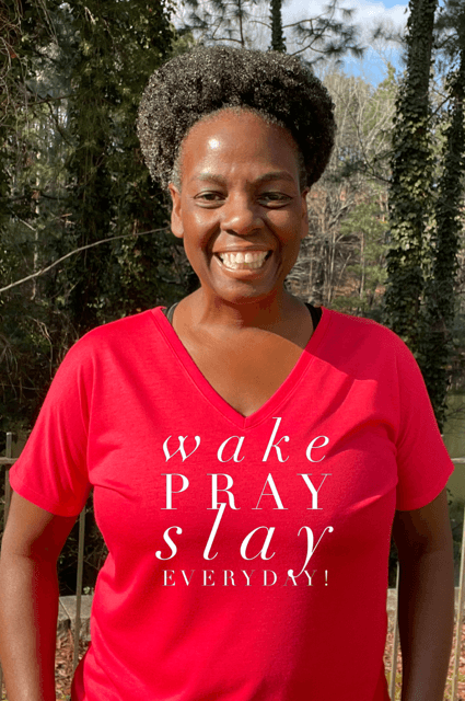 Wake Pray Slay Everyday - Women's T Shirt Bella S Red 