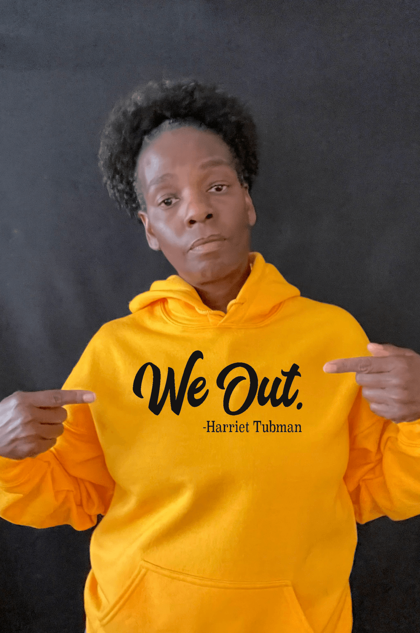 We Out, Gold Unisex Hoodie