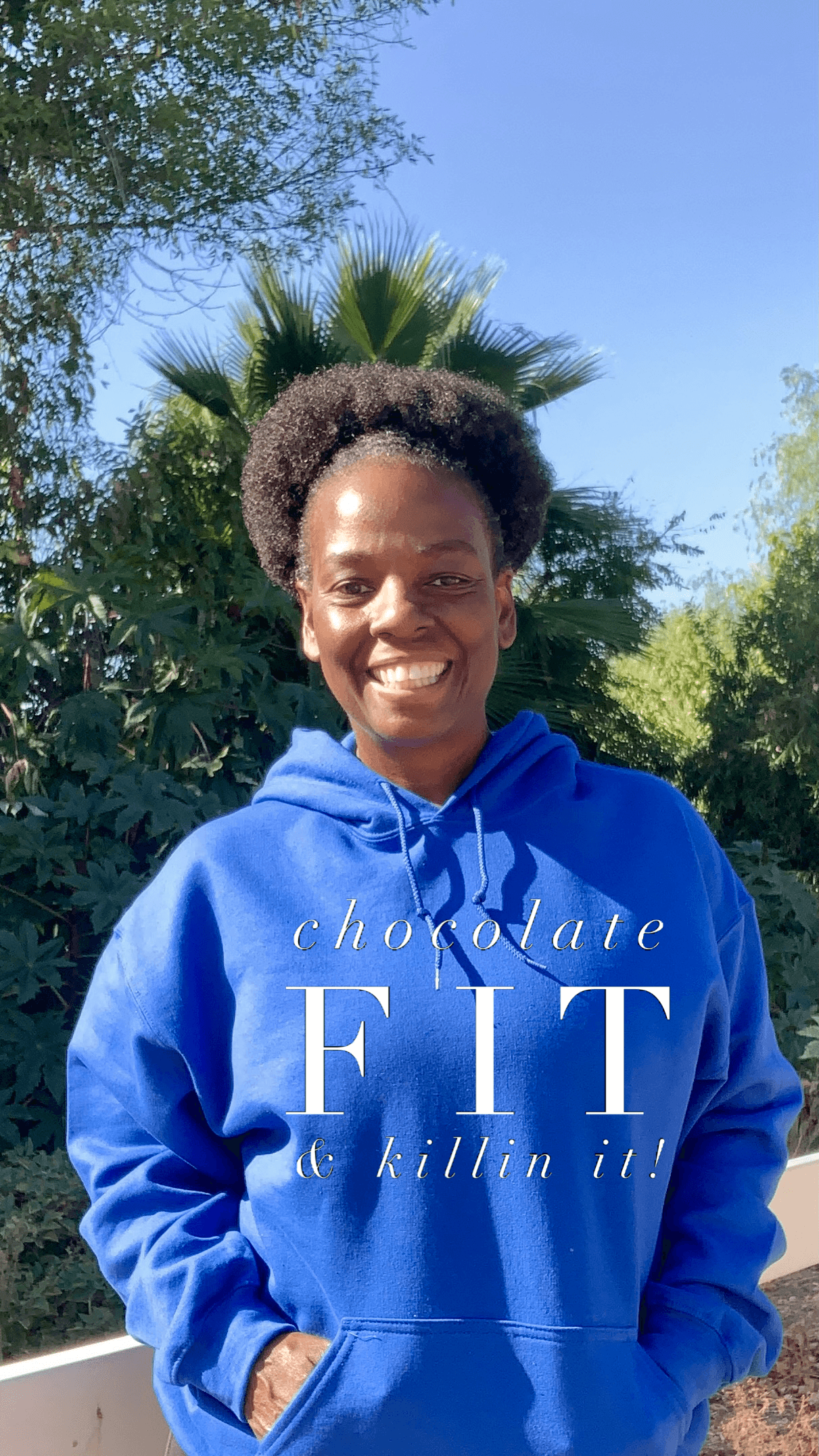 Chocolate Fit Killin It Bright Colors Hoodie Natural Fit Designs