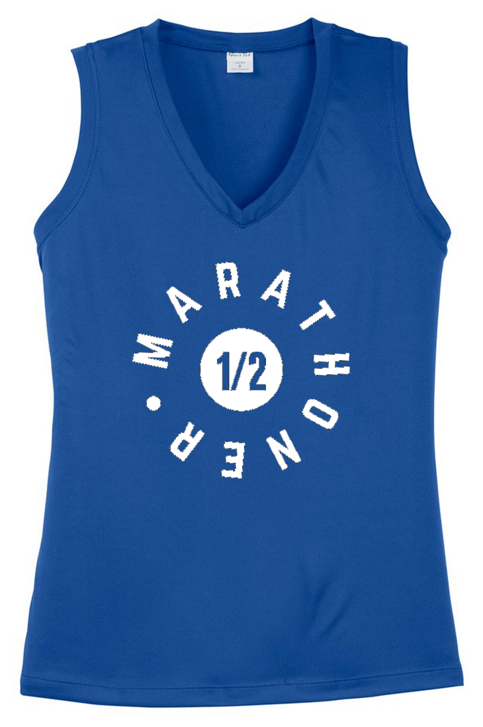 1/2 Marathoner Muscle Tank Muscle Tank Bella Canva 