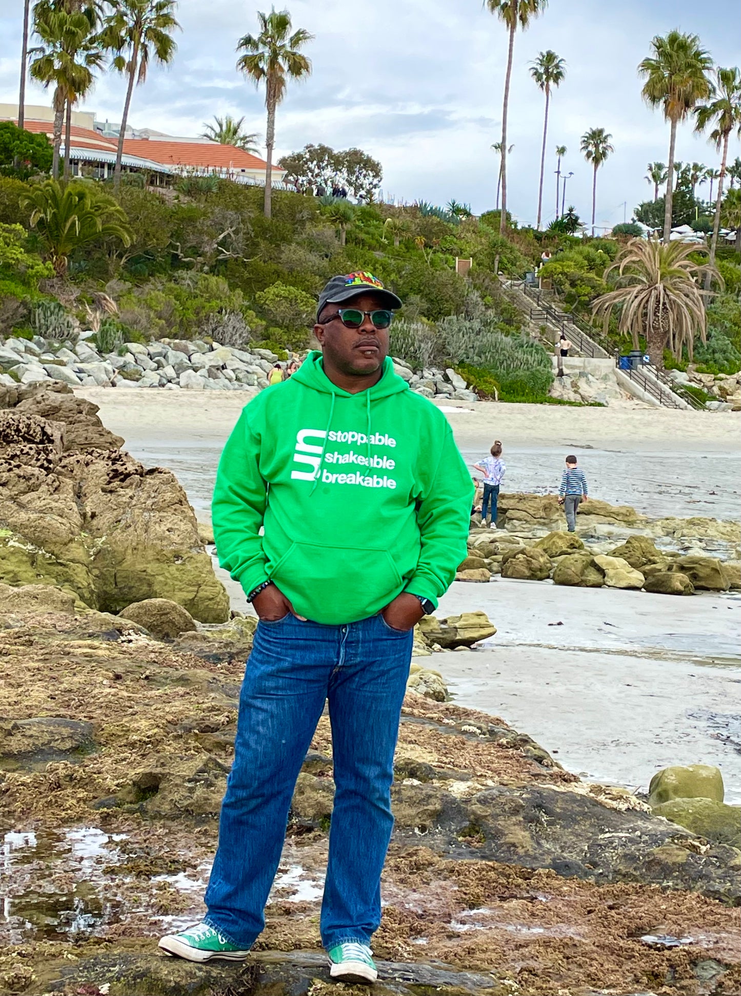 Navy Blue Unstoppable Unshakable Unbreakable Hoodie 