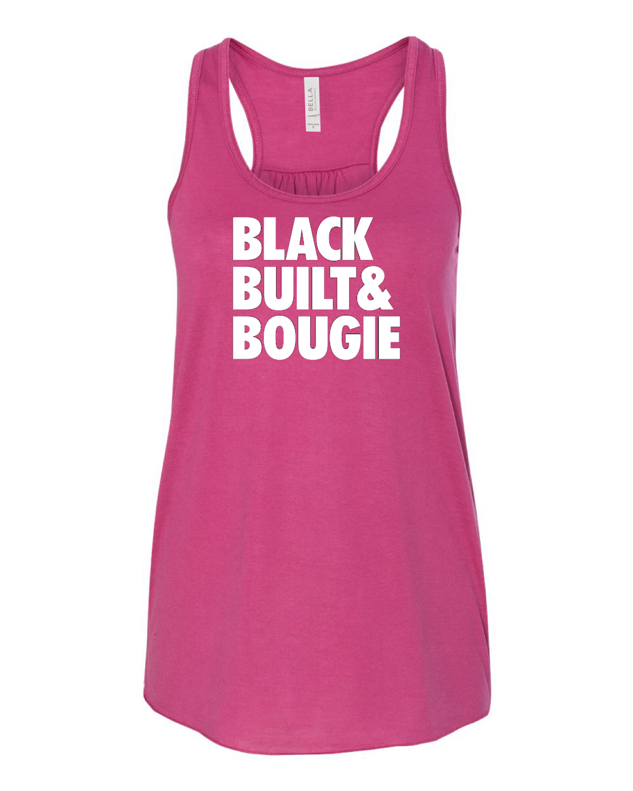 Black Built Bougie Racerback Tank Top