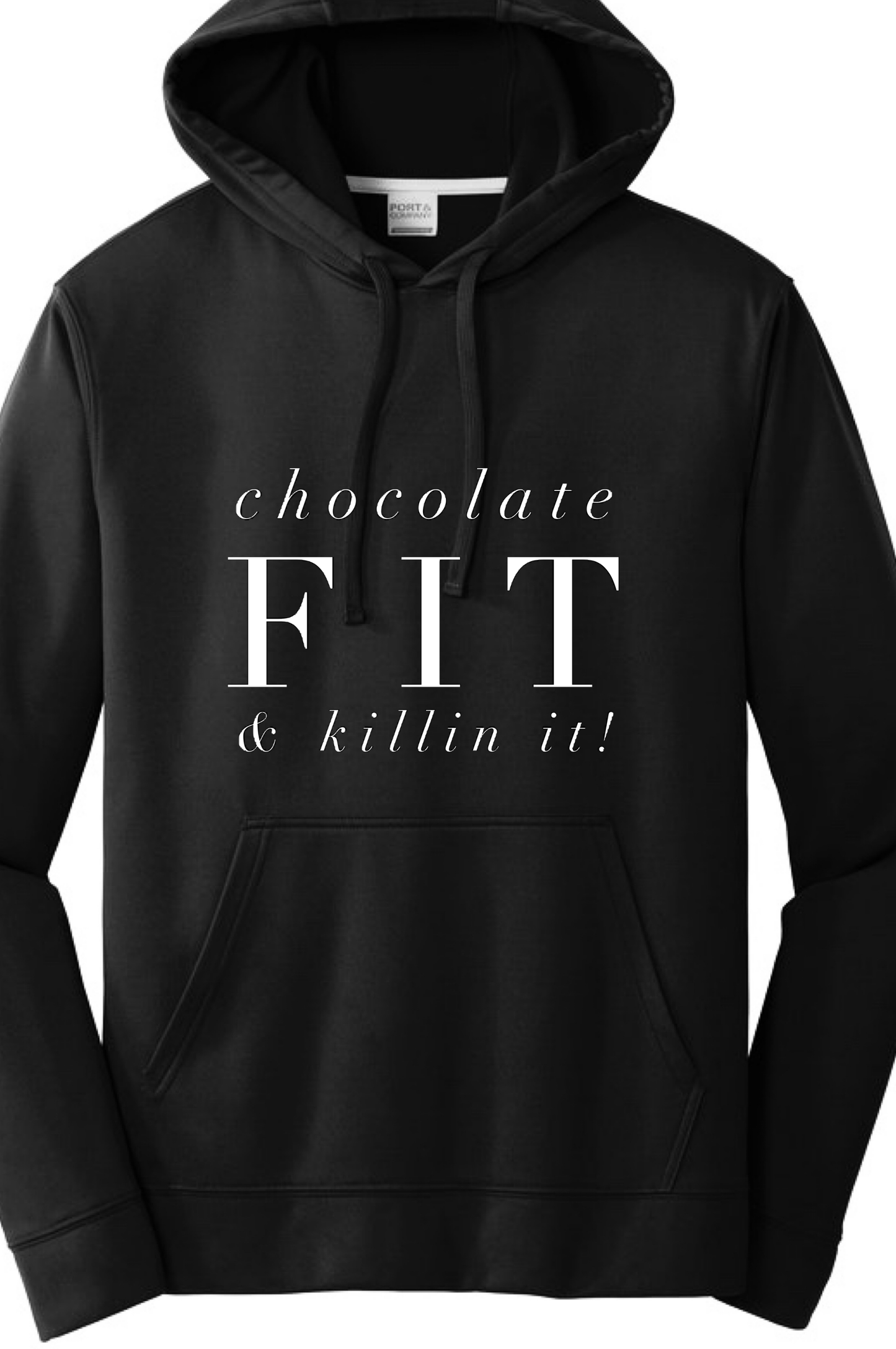 Chocolate Fit & Killin It Hoodie Sweatshirt J America 