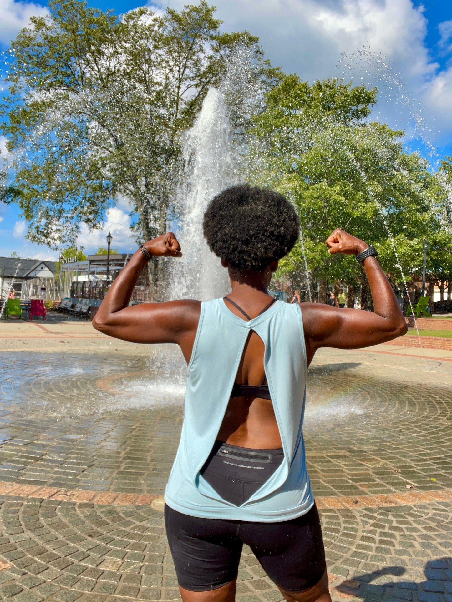 Open Back Breezy Tank Top