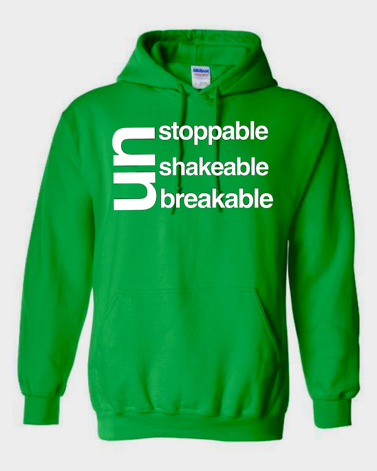 Unstoppable Unshakeable Unbreakable Bright Colors Hoodie Hoodie Gildan 