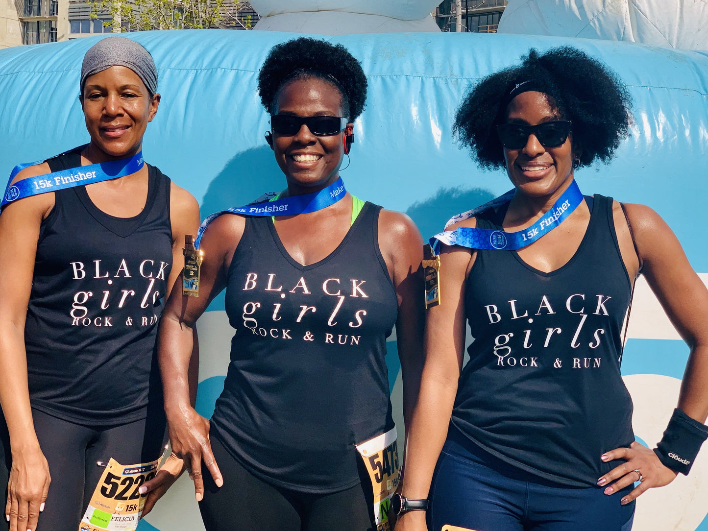 Black Girls Rock & Run Tank Top Tank Top Bella 