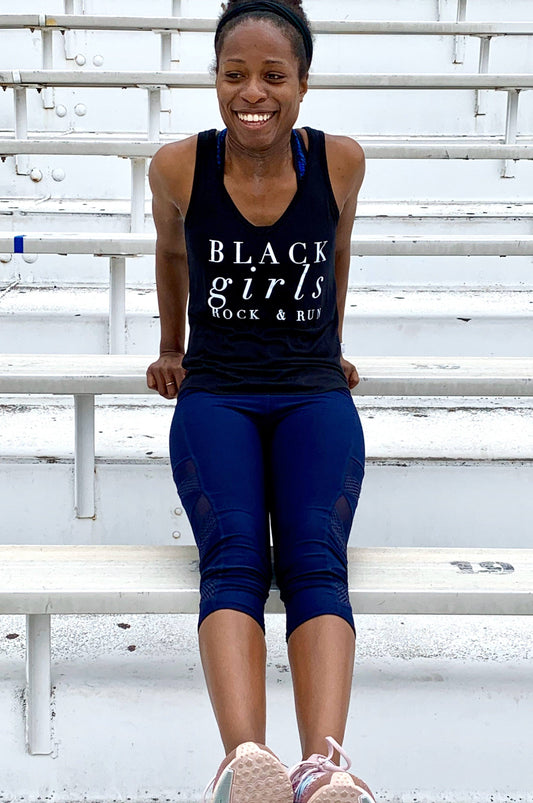 Black Girls Rock & Run Tank Top Tank Top Bella 