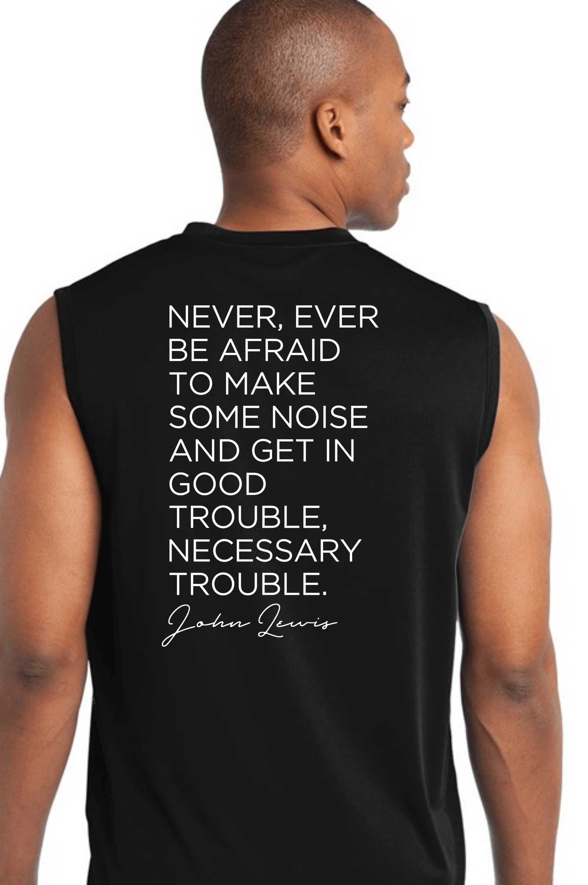 Men’s Trouble Maker Tank Top Muscle Tank Sport Tek 