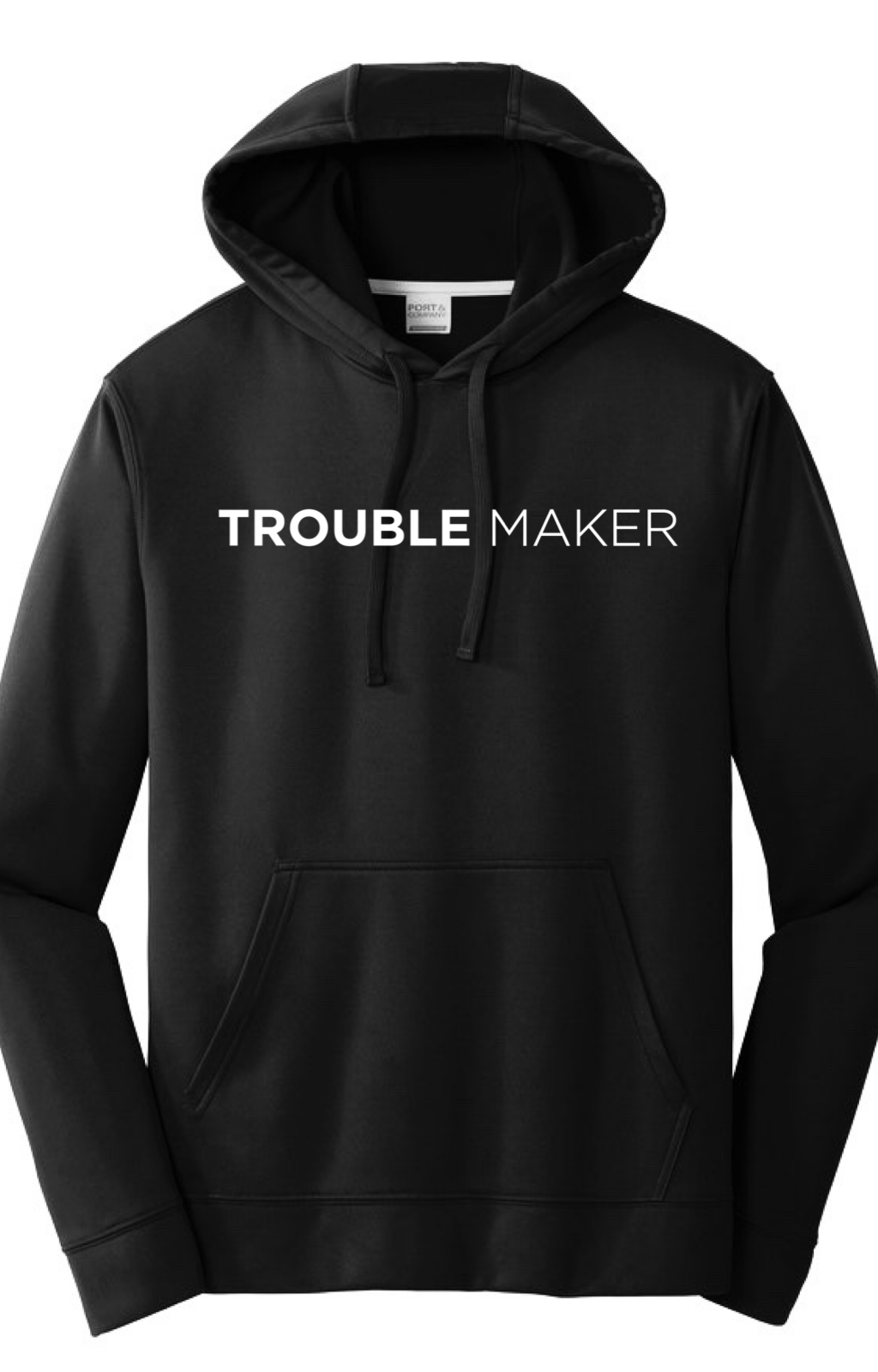 Trouble Maker Hoodie Hoodie Natural & Fit Designs S Black 