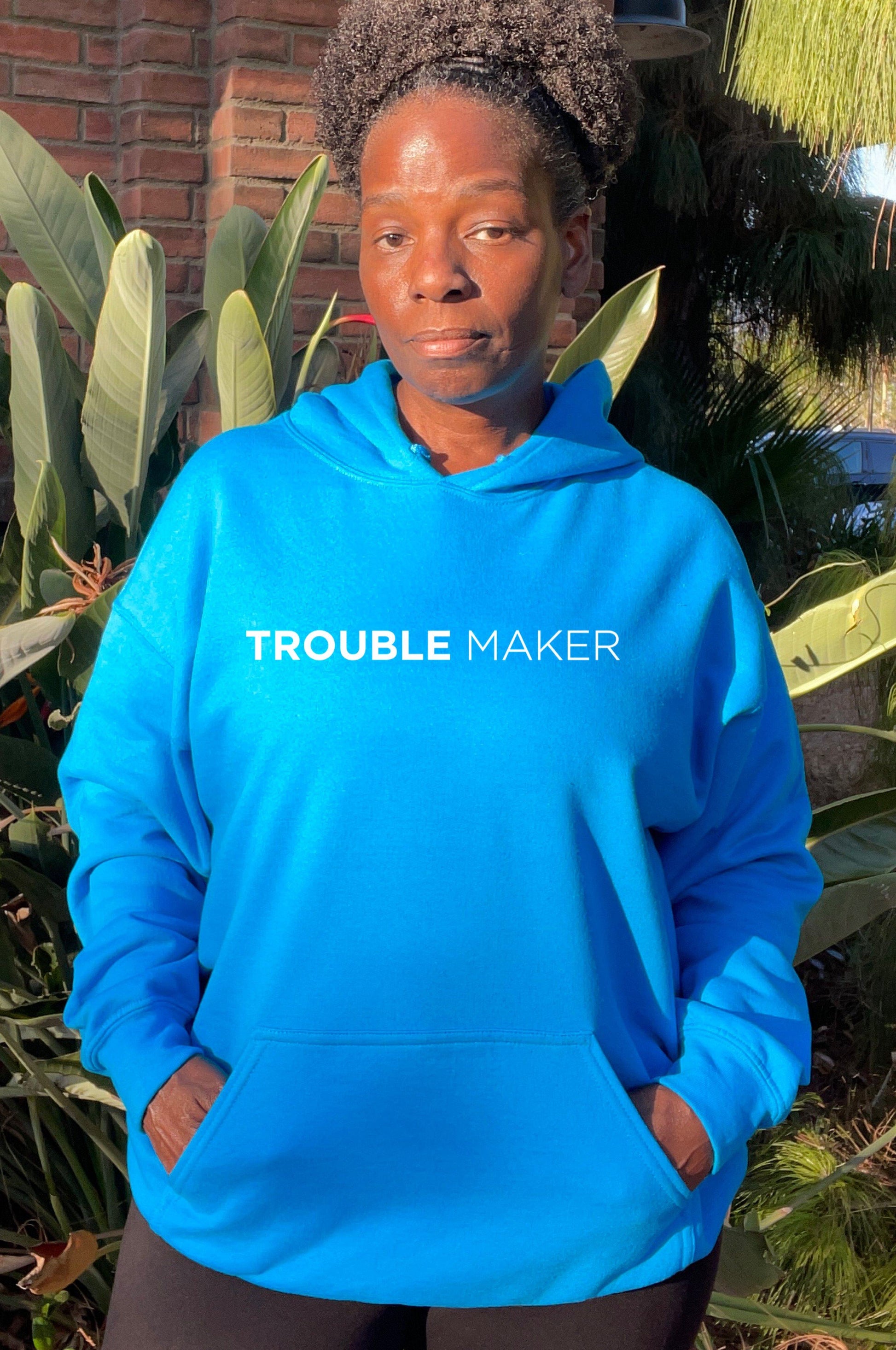 Trouble Maker Bright Colors Hoodie Hoodie Natural & Fit Designs 