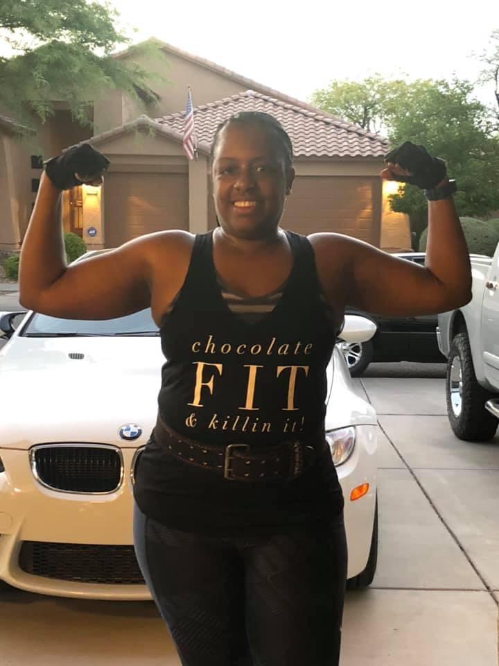 Chocolate Fit & Killin It Tank Top Tank Top Bella 