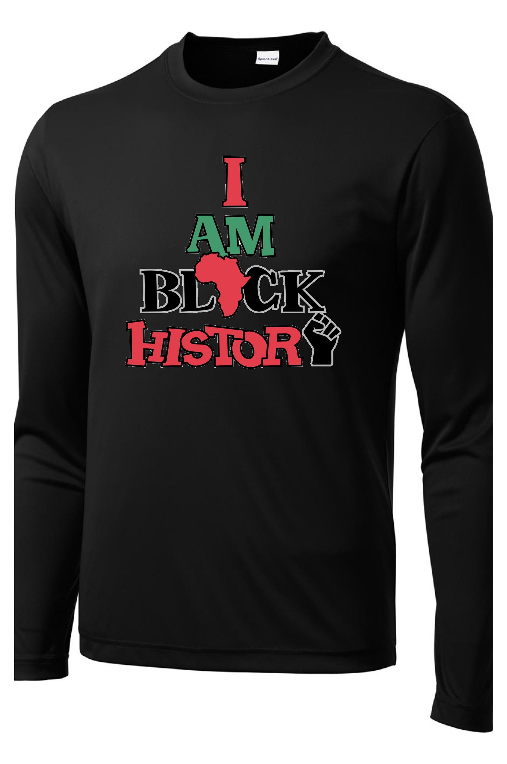 Men's I Am Black History Long Sleeve (2020) Long Sleeve T Sport Tek 