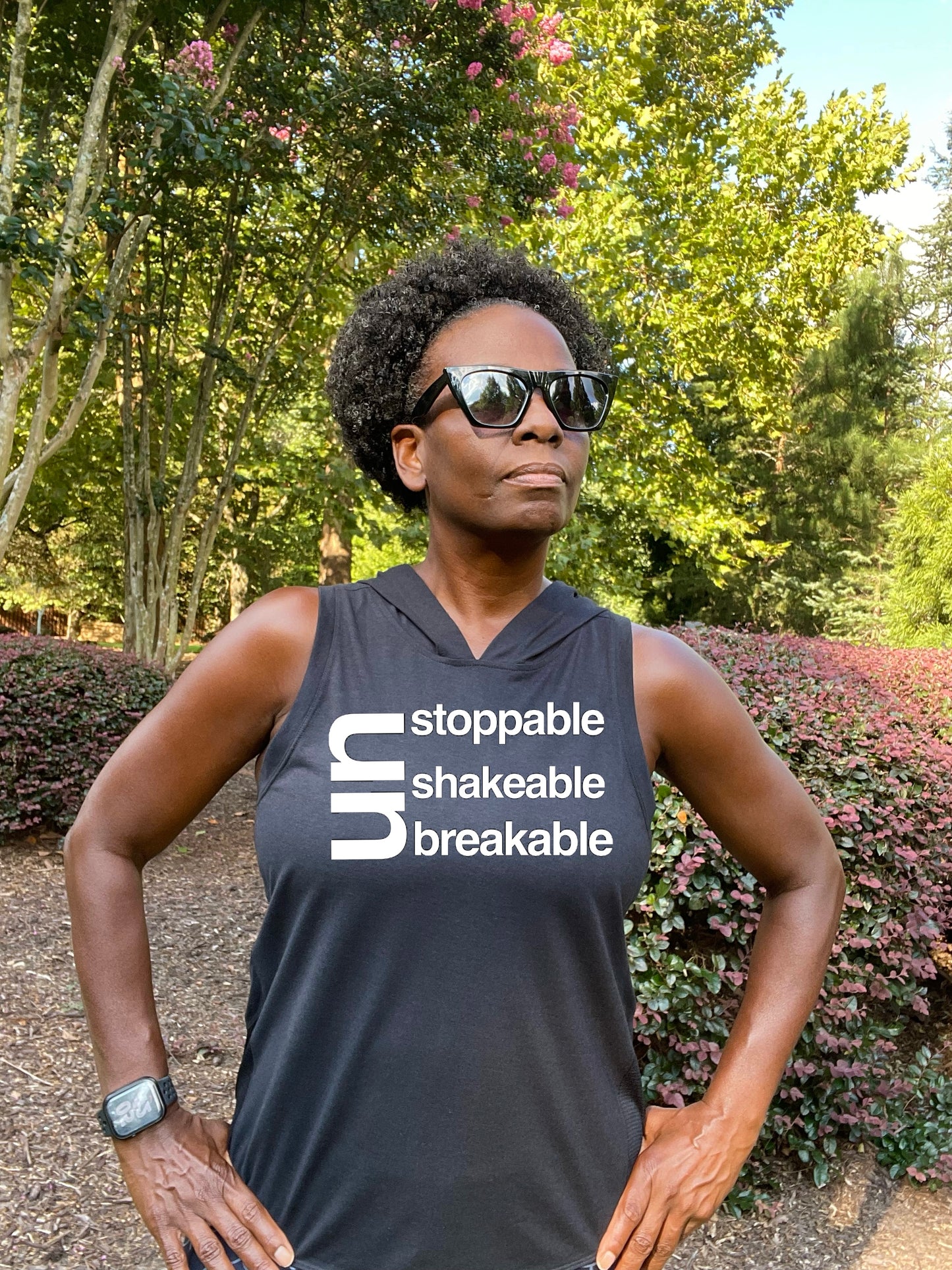 Unstoppable Unshakable Unbreakable   Fitness Hoodie Tank Top