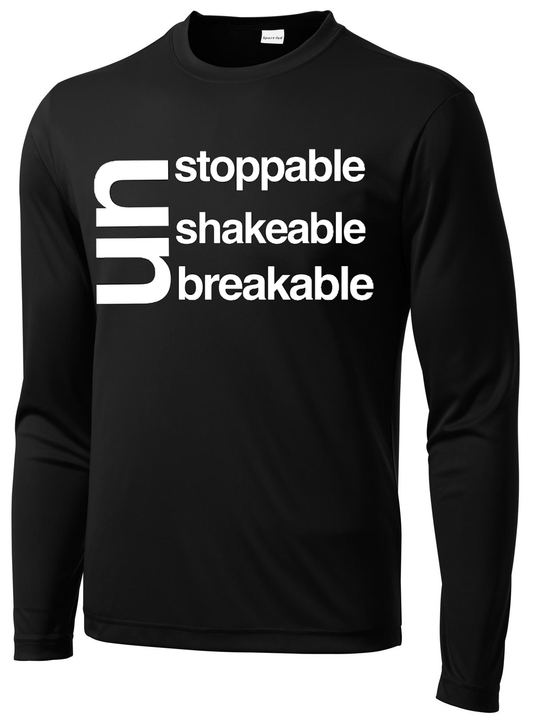 Men's Unstoppable Unbreakable Unshakable Long Sleeve Long Sleeve T Sport Tek 