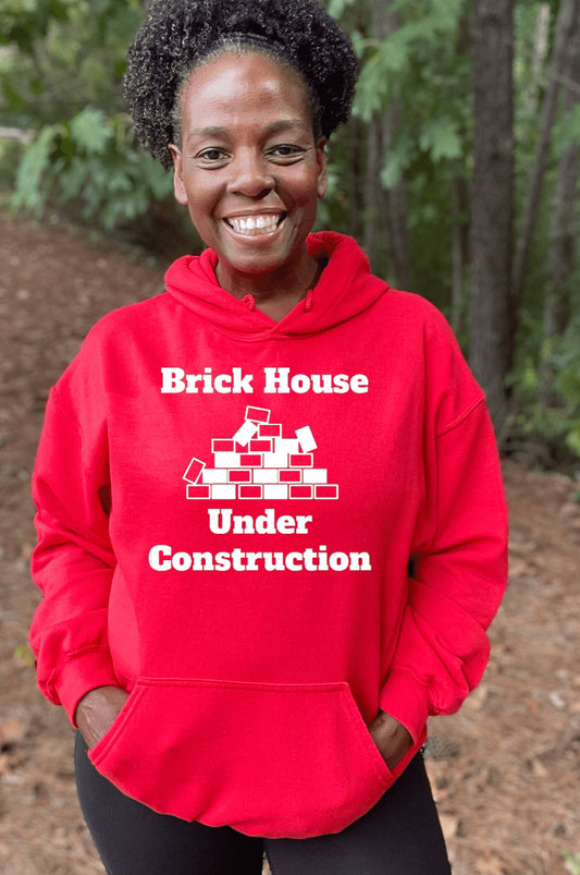 Brick House Bright Colors Hoodie Hoodie Gildan S Red 